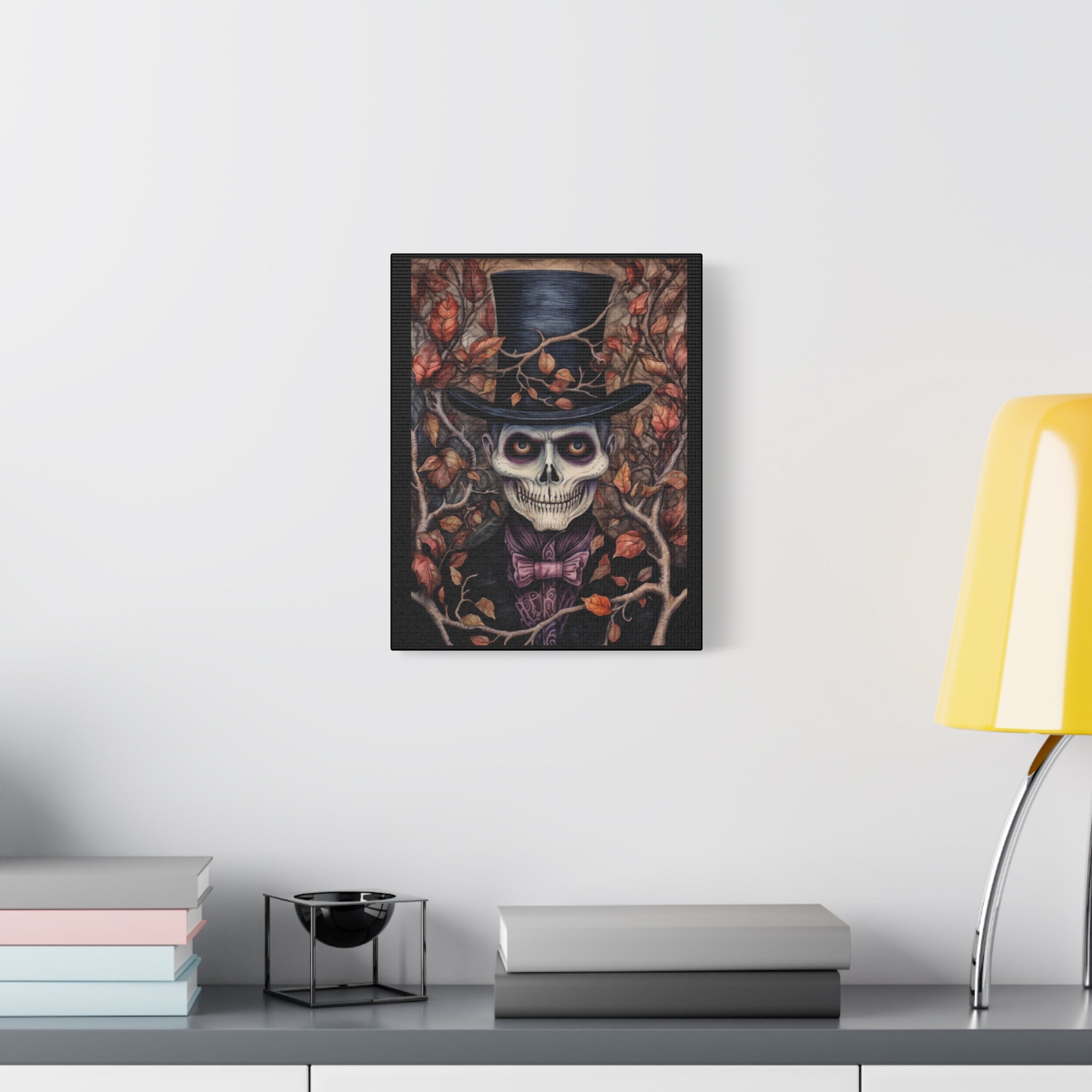 Top Hat Gothic Wall Art, Halloween Decor, Spooky Home Accents, Dark Academia, Day of the Dead, Unique Gift Idea
