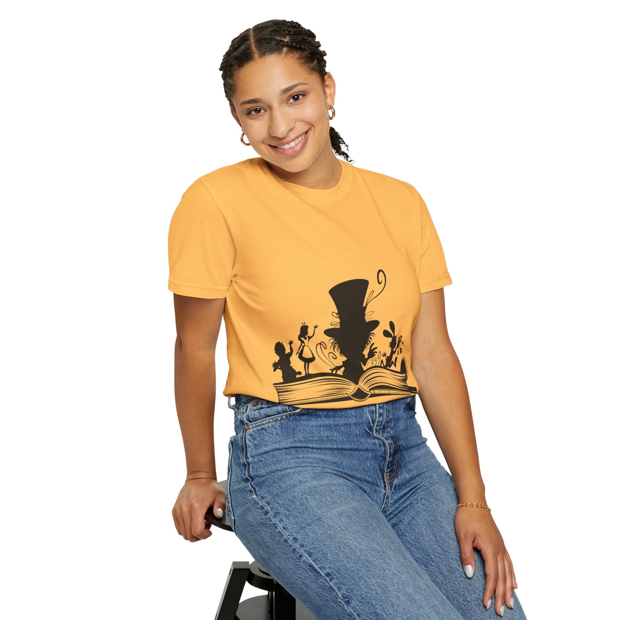Alice Unisex T-Shirt, Literary Gift, Book Lover Tee, Alice in Wonderland Shirt, Cute Graphic Shirt