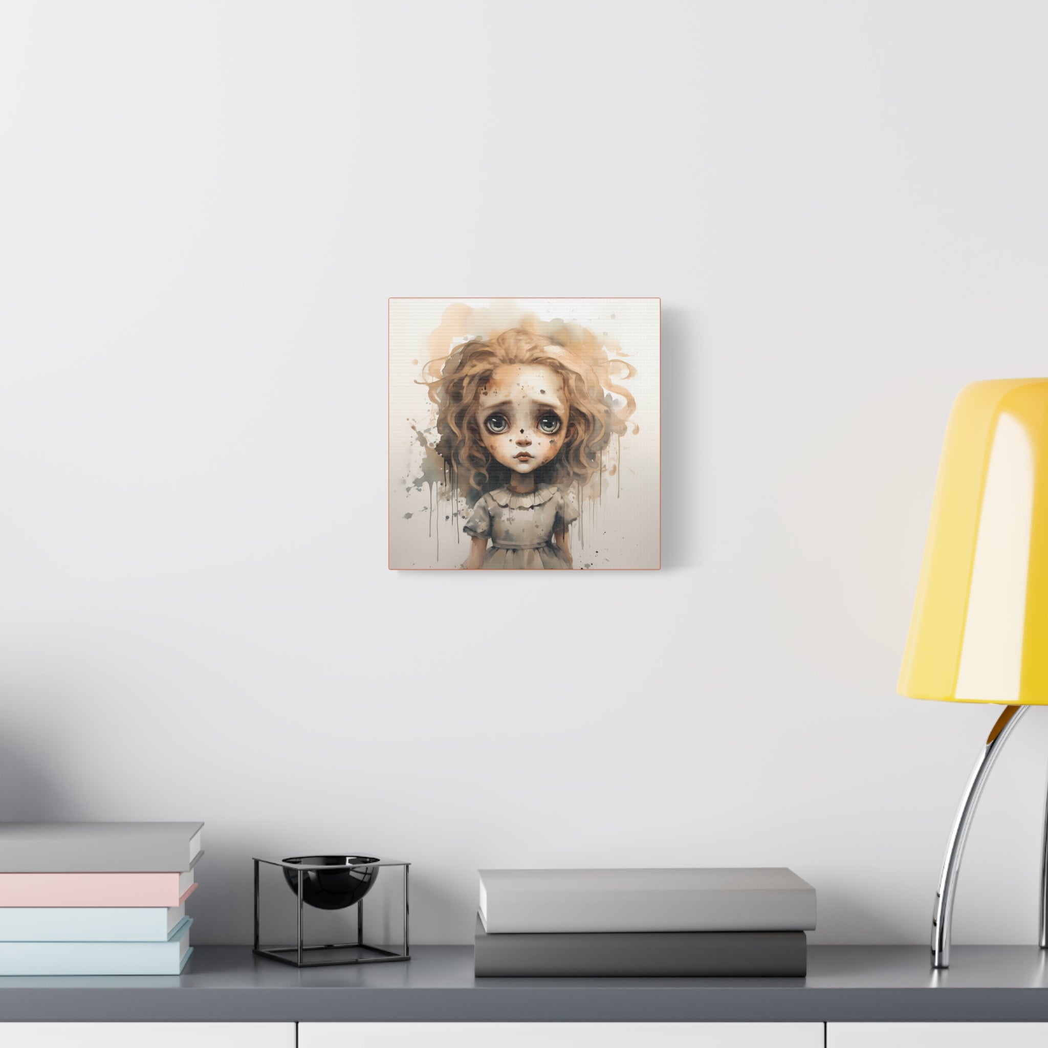 creepy Doll Canvas Art Print, Stretched Wall Decor, Surreal Girl Illustration, Unique Gift for Home, Art Lovers, Kids Room Decor, Art [...]