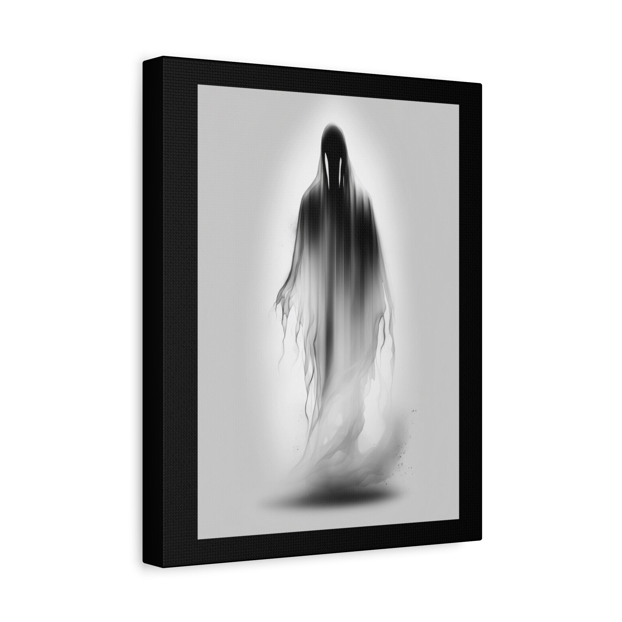 Spectre Art Print, Framed Wall Decor, Halloween Home Decoration, Monochrome Canvas, Gothic Room Accent