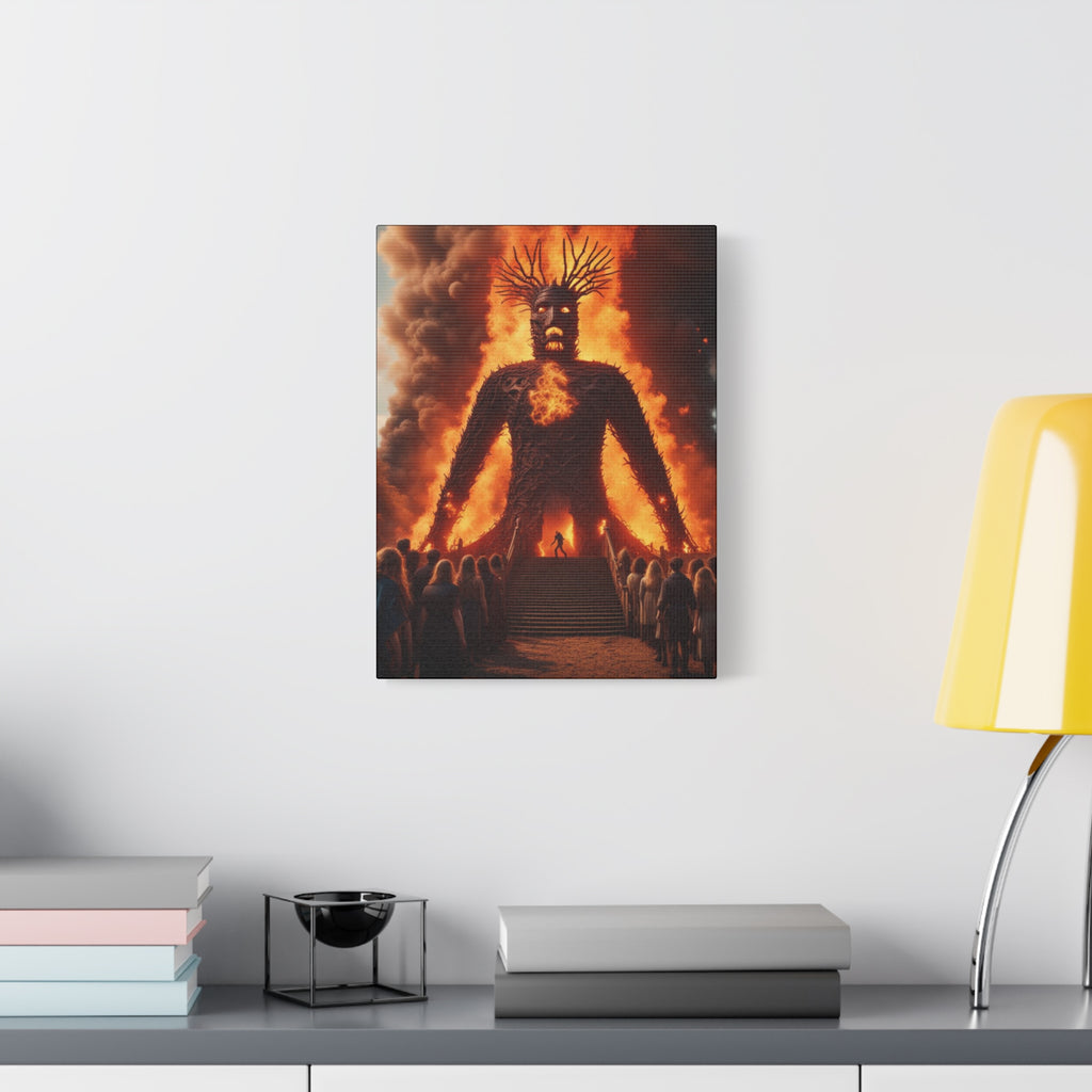 The Wicker Man Canvas Wall Art, Bohemian Decor, Gothic Art Print, Unique Home Decoration, Modern Art for Living Room