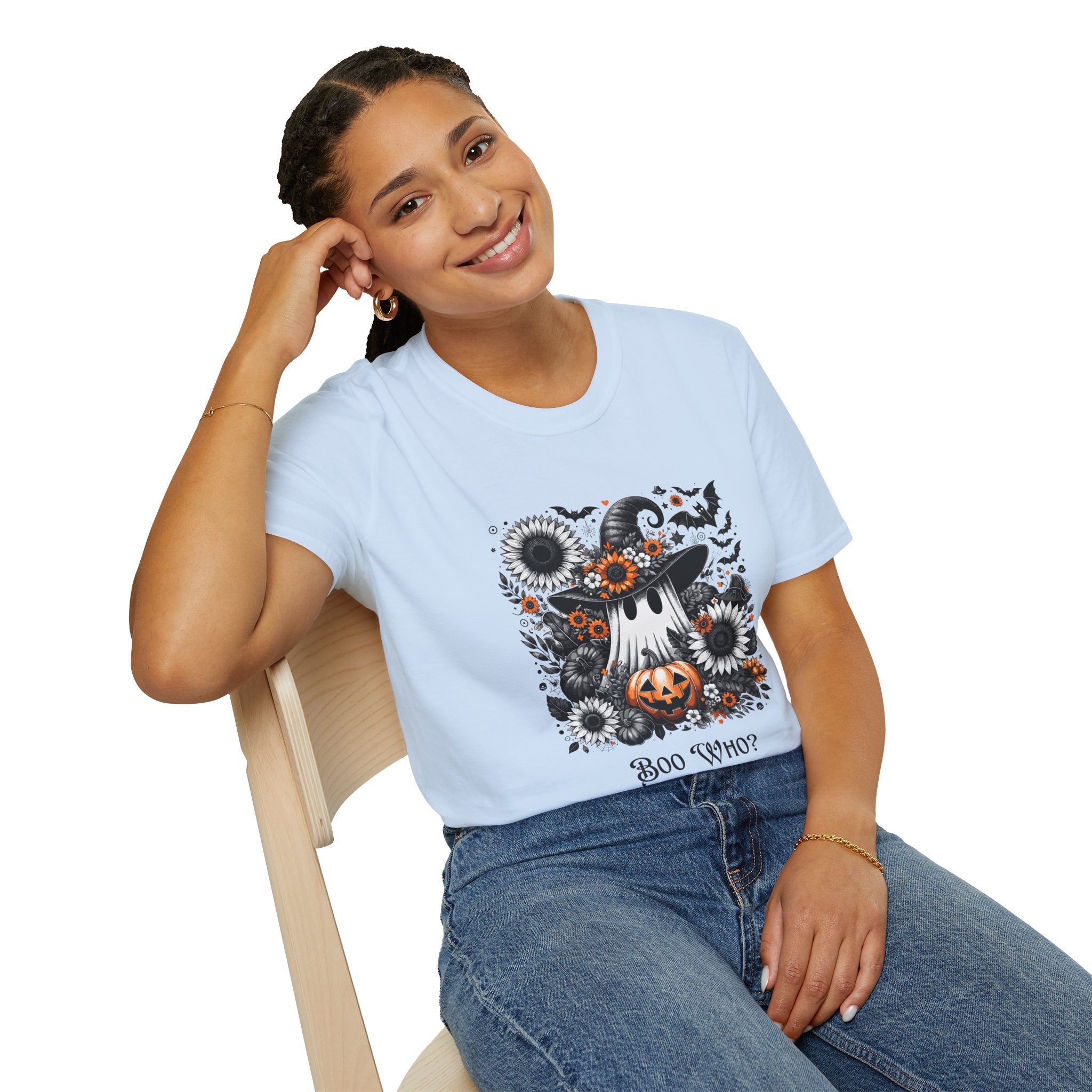 Book Who? T-Shirt, Boo Who? Graphic Tee, Unisex Softstyle Shirt, Cute Fall Shirt, Halloween Costume Tee