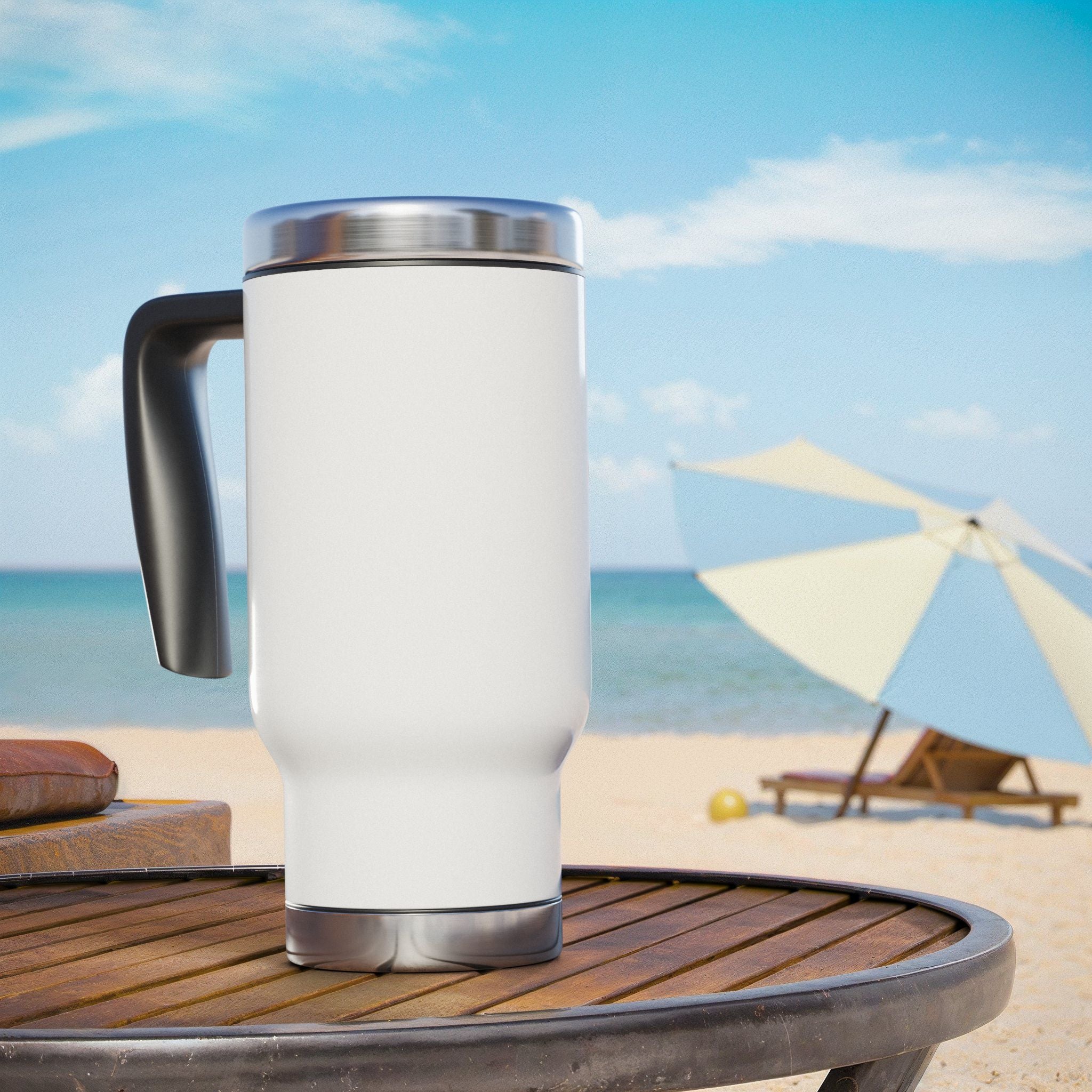 PT Cruiser Travel Mug with Handle, Car Lover Gift, Insulated Coffee Mug, Road Trip Accessory, Perfect for Commuters