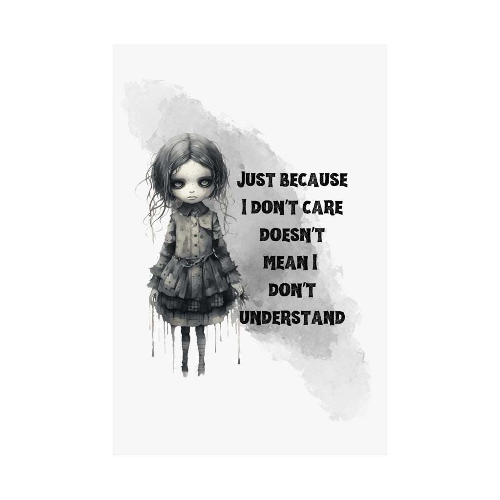Creepy Doll Wall Art Print - Emotional Matte Vertical Posters, Home Decor, Unique Gifts, Room Aesthetics, Inspirational Art
