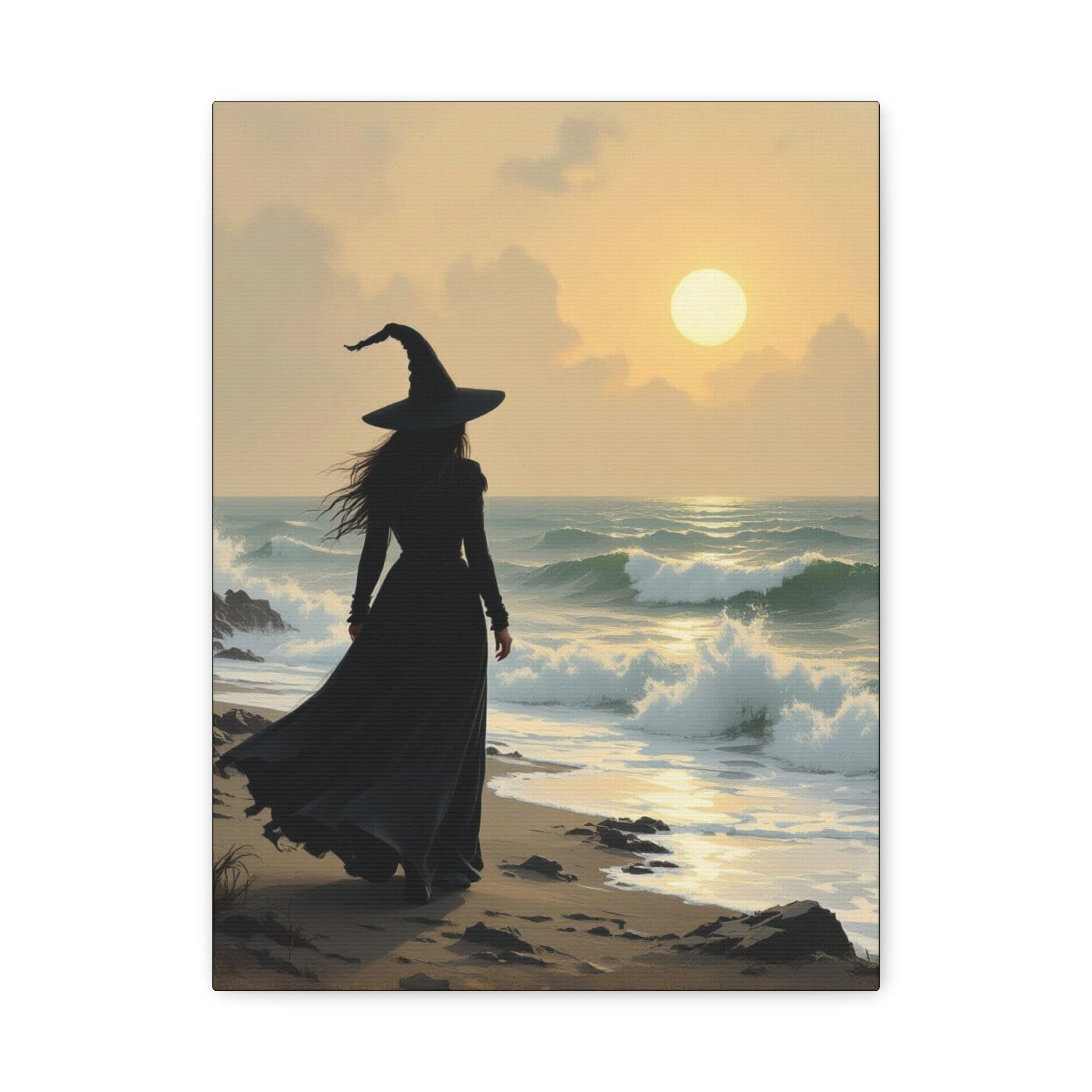 Sea Witch Canvas Art, Enchanting Decor, Magical Home, Halloween Gift, Witchy Wall Art, Witch Aesthetic