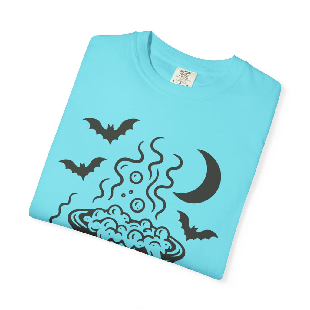 Halloween Cauldron T-shirt, Unisex Spooky Shirt, Witchy Apparel, Fall Festive Tee, Costume Party Top, Gift for Halloween Lovers