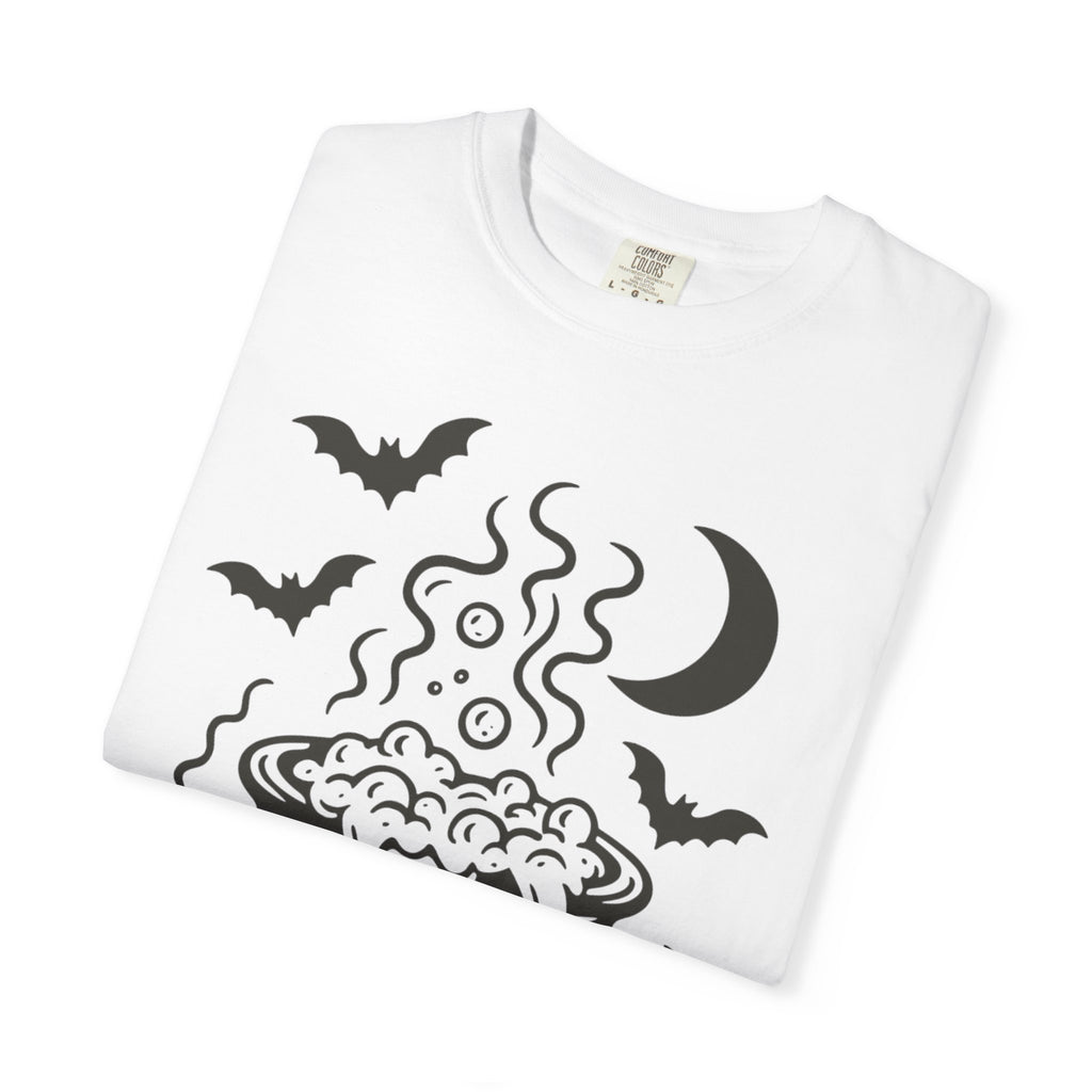 Halloween Cauldron T-shirt, Unisex Spooky Shirt, Witchy Apparel, Fall Festive Tee, Costume Party Top, Gift for Halloween Lovers