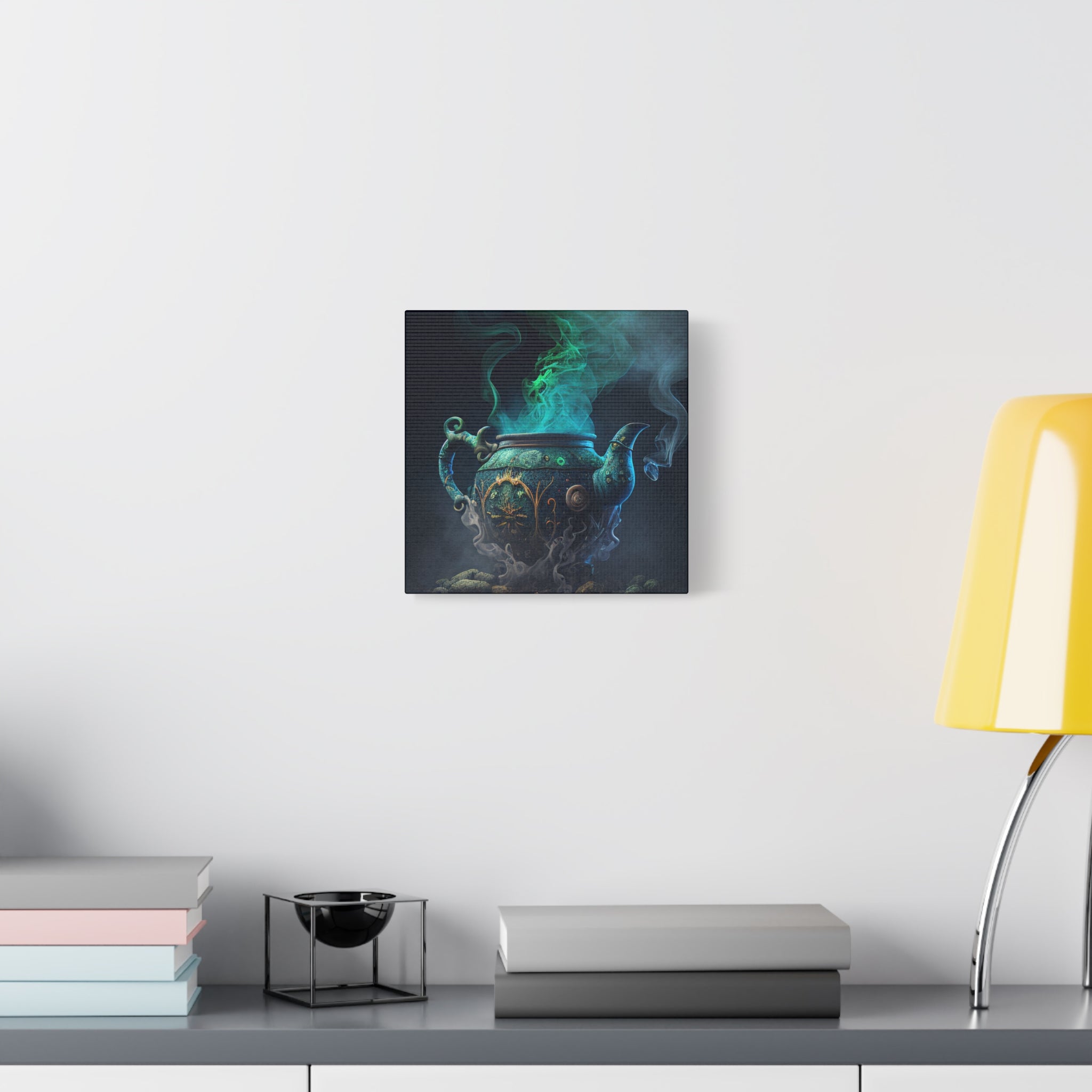 Brewing - Mystical Teapot Canvas Art, Enchanted Kitchen Decor, Witchy Home Decor, Magical Wall Art, Gift for Tea Lovers