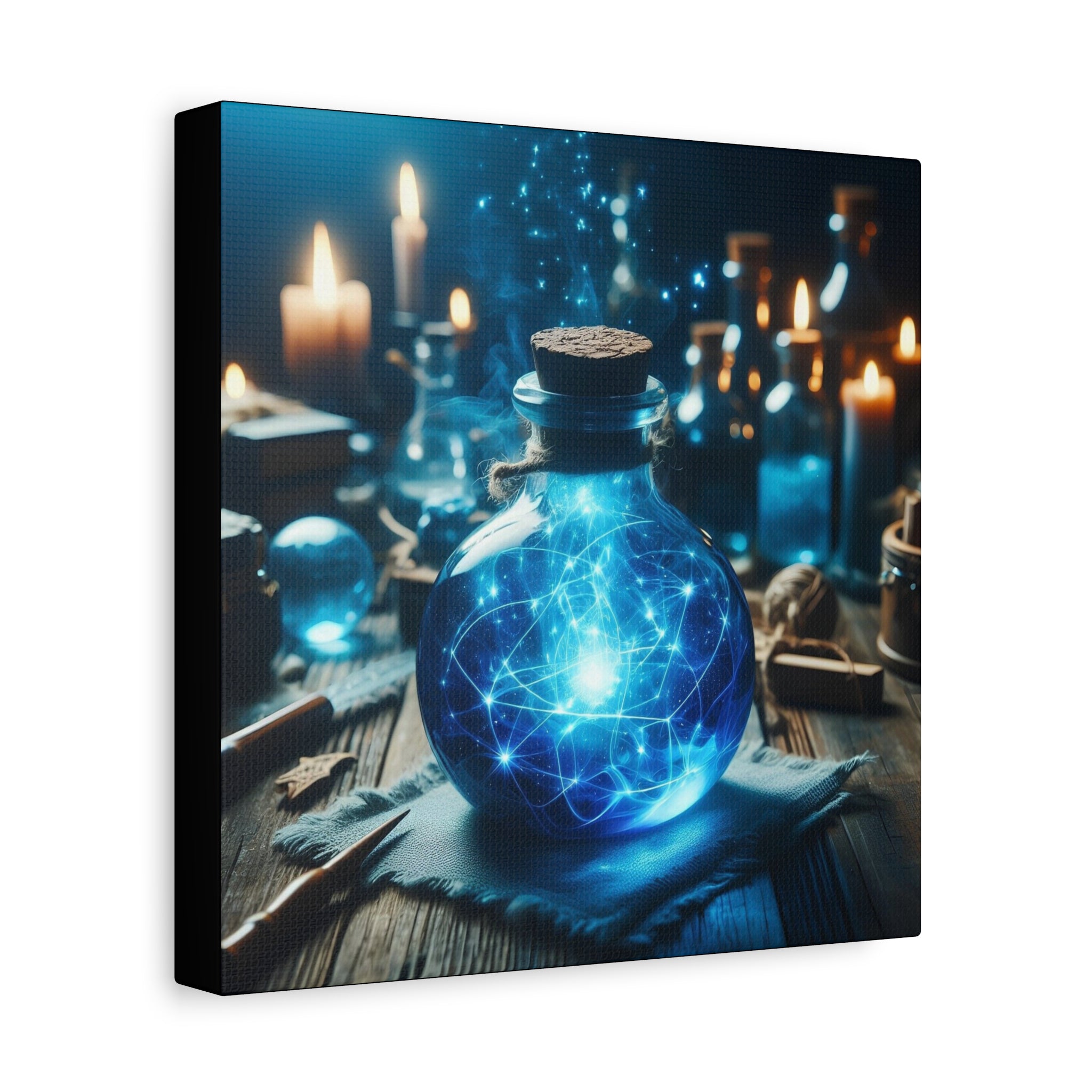 Magical Potion Canvas Art, Fantasy Wall Decor, Enchanted Gift, Mystic Home Decor, Celestial Art Print, Witchy Aesthetic