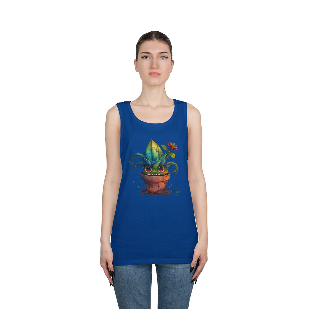 Creepy Garden Plant Tank Top – Fun Unisex Tee for Plant Lovers, Gardening Gift, Summer Wear, Eco-Friendly Fashion