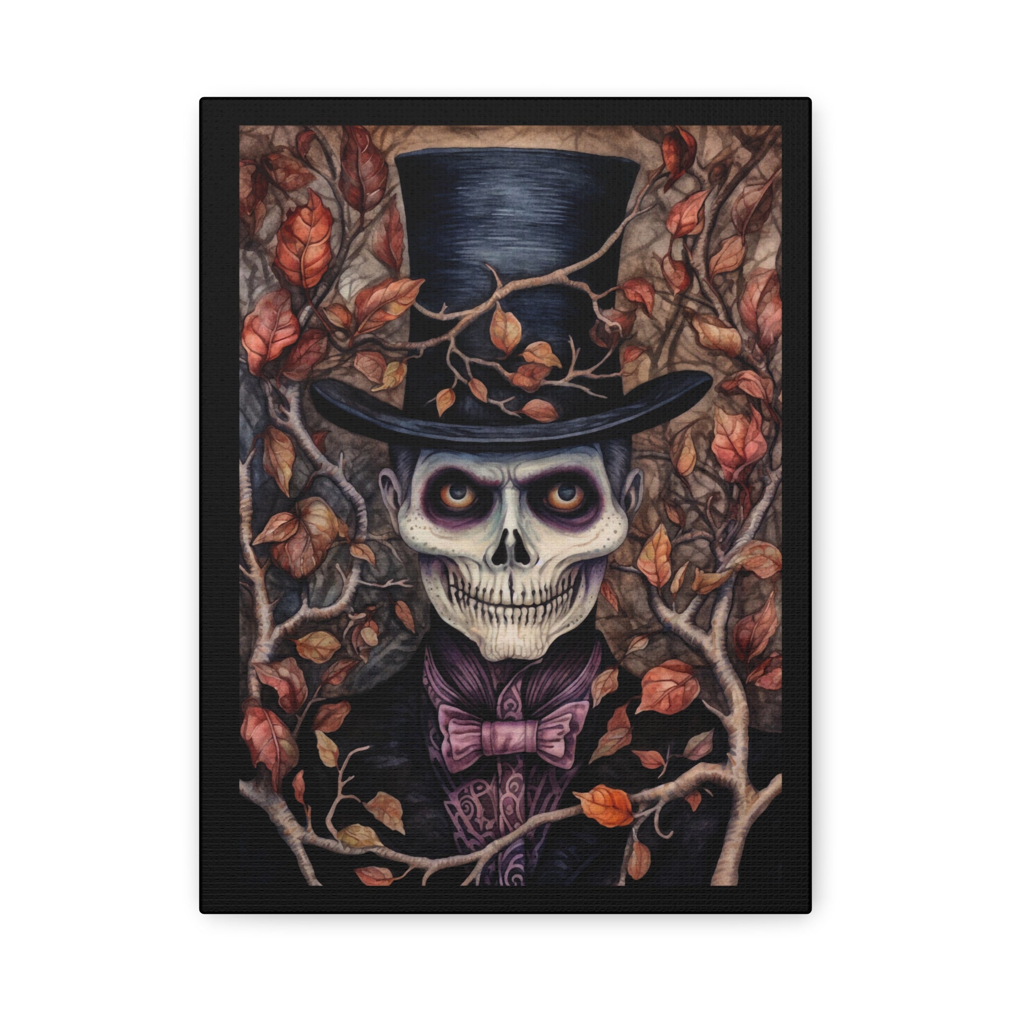 Top Hat Gothic Wall Art, Halloween Decor, Spooky Home Accents, Dark Academia, Day of the Dead, Unique Gift Idea
