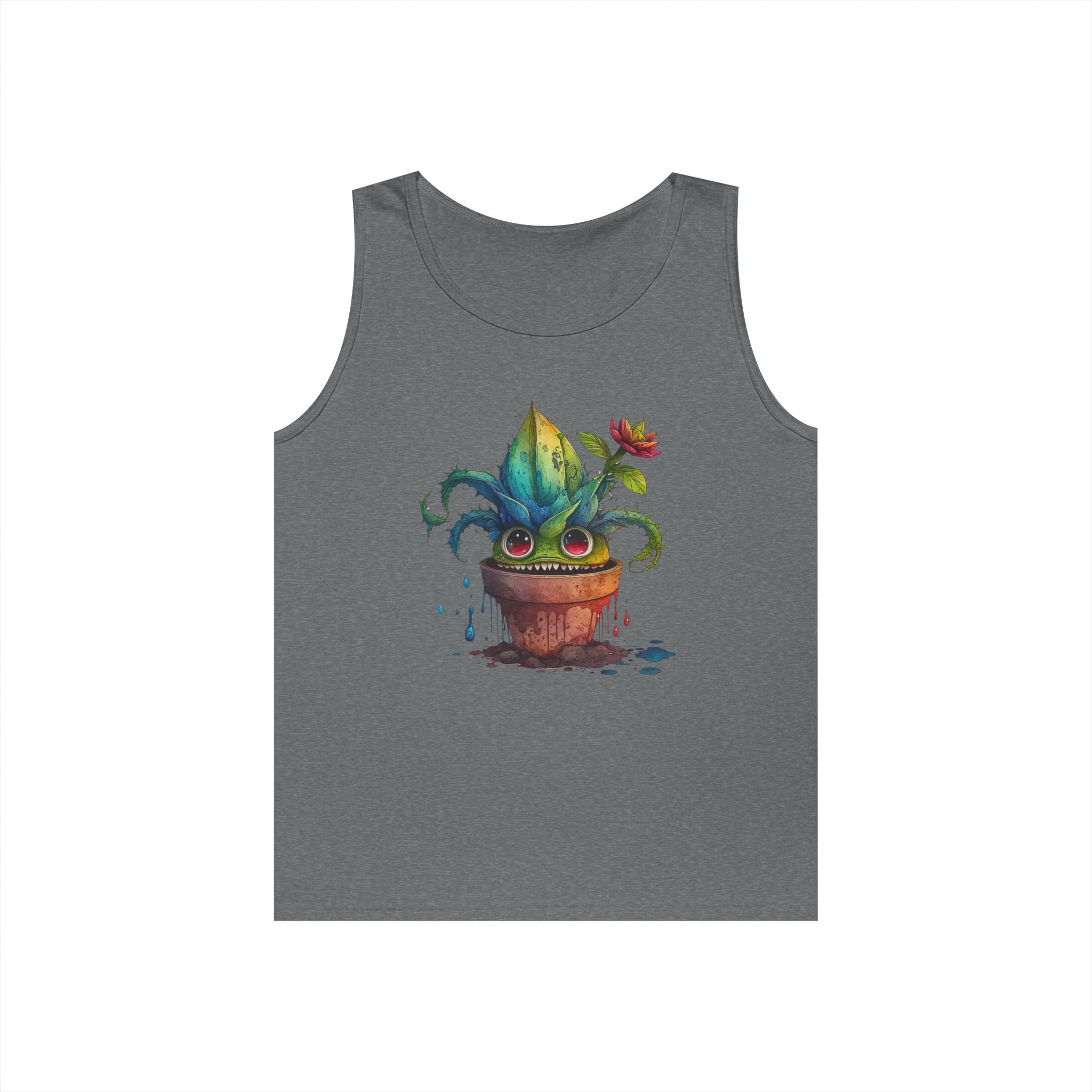 Creepy Garden Plant Tank Top – Fun Unisex Tee for Plant Lovers, Gardening Gift, Summer Wear, Eco-Friendly Fashion