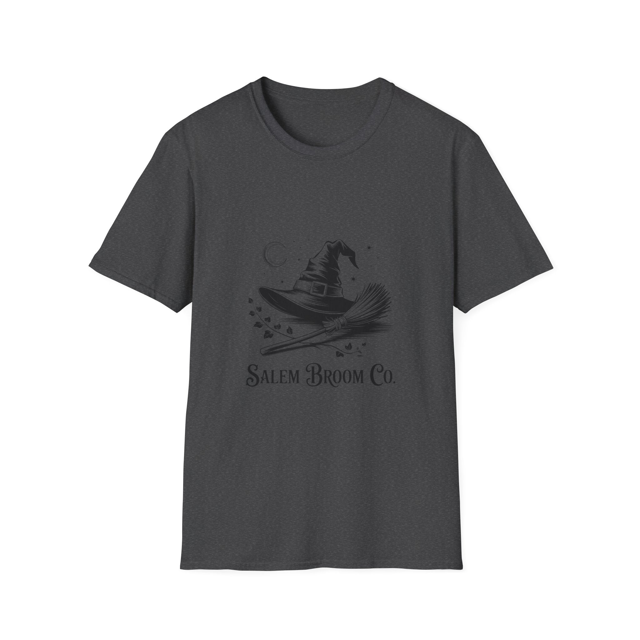 Salem Broom Co. Halloween T-Shirt | Unisex Softstyle Tee for Witch Lovers, Spooky Season, Unique Gift, Halloween Party Wear