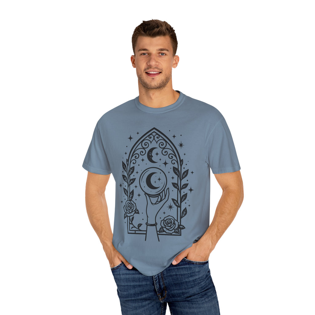 Gothic Arch Unisex T-Shirt | Celestial Graphic Tee, Gift for Astrology Lovers, Handmade Apparel for Everyday Wear, Spiritual Vibes