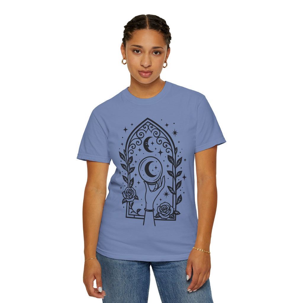 Gothic Arch Unisex T-Shirt | Celestial Graphic Tee, Gift for Astrology Lovers, Handmade Apparel for Everyday Wear, Spiritual Vibes