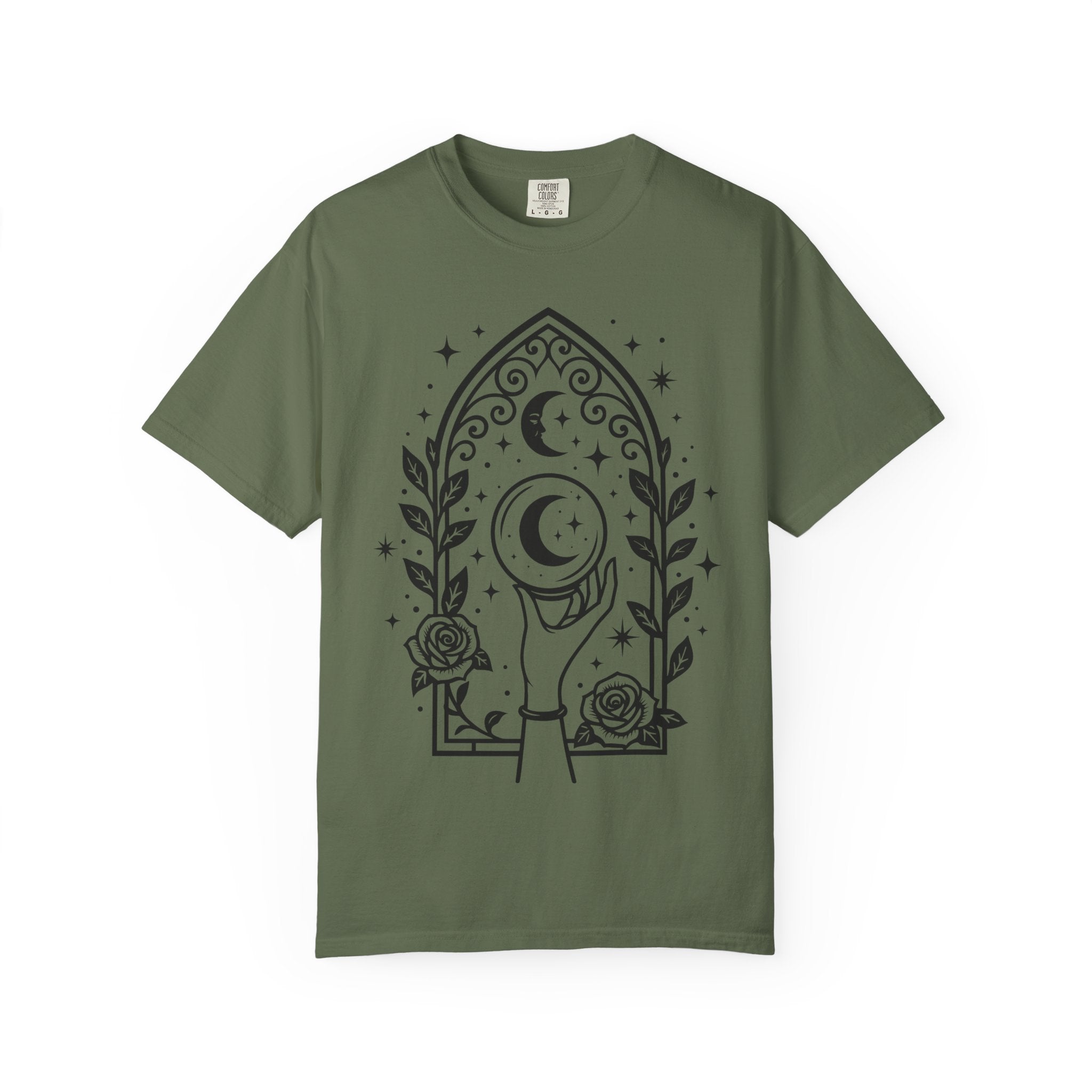 Gothic Arch Unisex T-Shirt | Celestial Graphic Tee, Gift for Astrology Lovers, Handmade Apparel for Everyday Wear, Spiritual Vibes