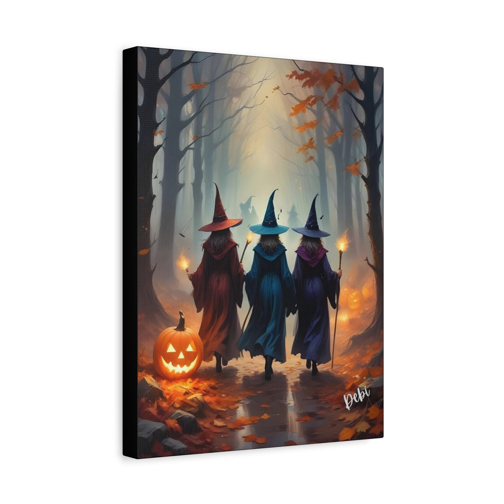 Trick or Treat Canvas Art, Spooky Home Decor, Fall Wall Art, Halloween Decoration, Witchy Vibes