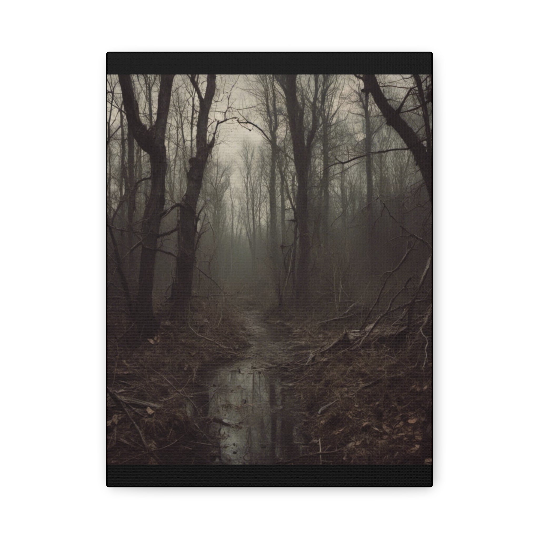 Misty Forest Canvas Art, Wall Decor for Nature Lovers, Rustic Home Decor, Perfect Gift for Housewarming, Bohemian Decor