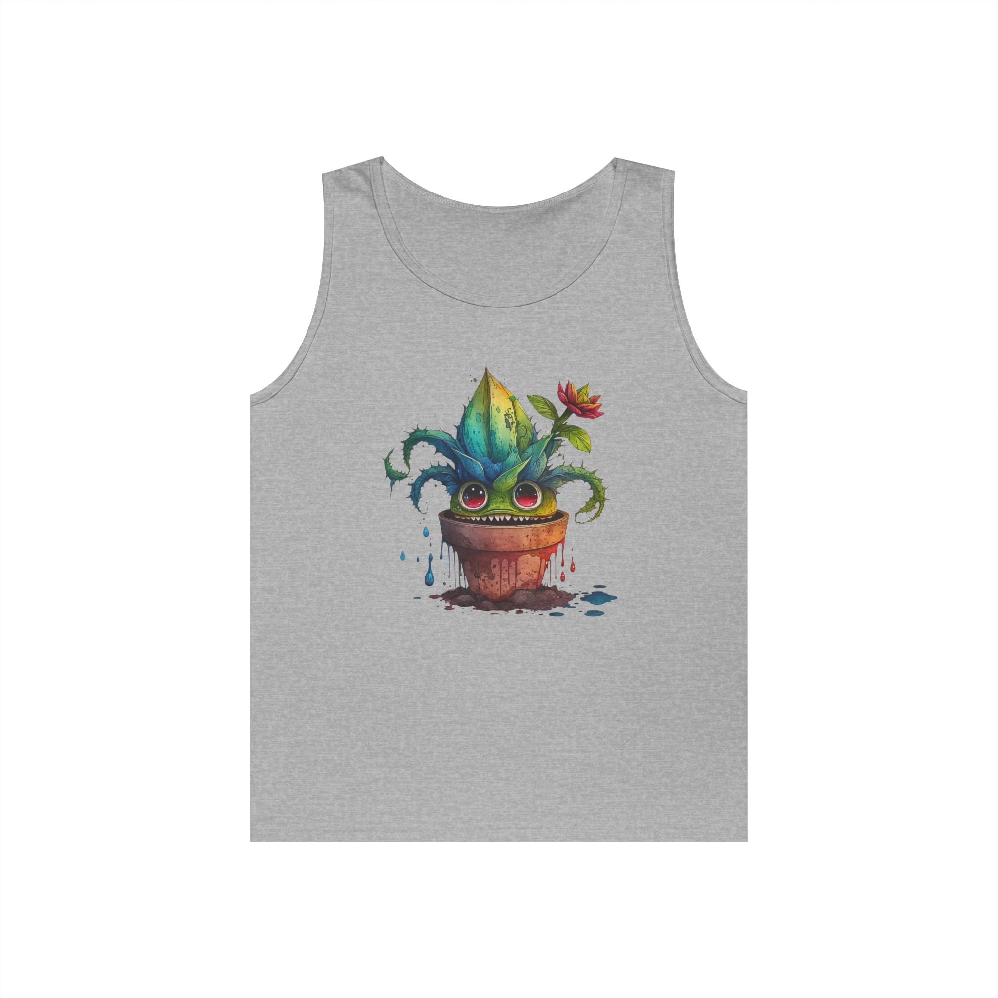 Creepy Garden Plant Tank Top – Fun Unisex Tee for Plant Lovers, Gardening Gift, Summer Wear, Eco-Friendly Fashion
