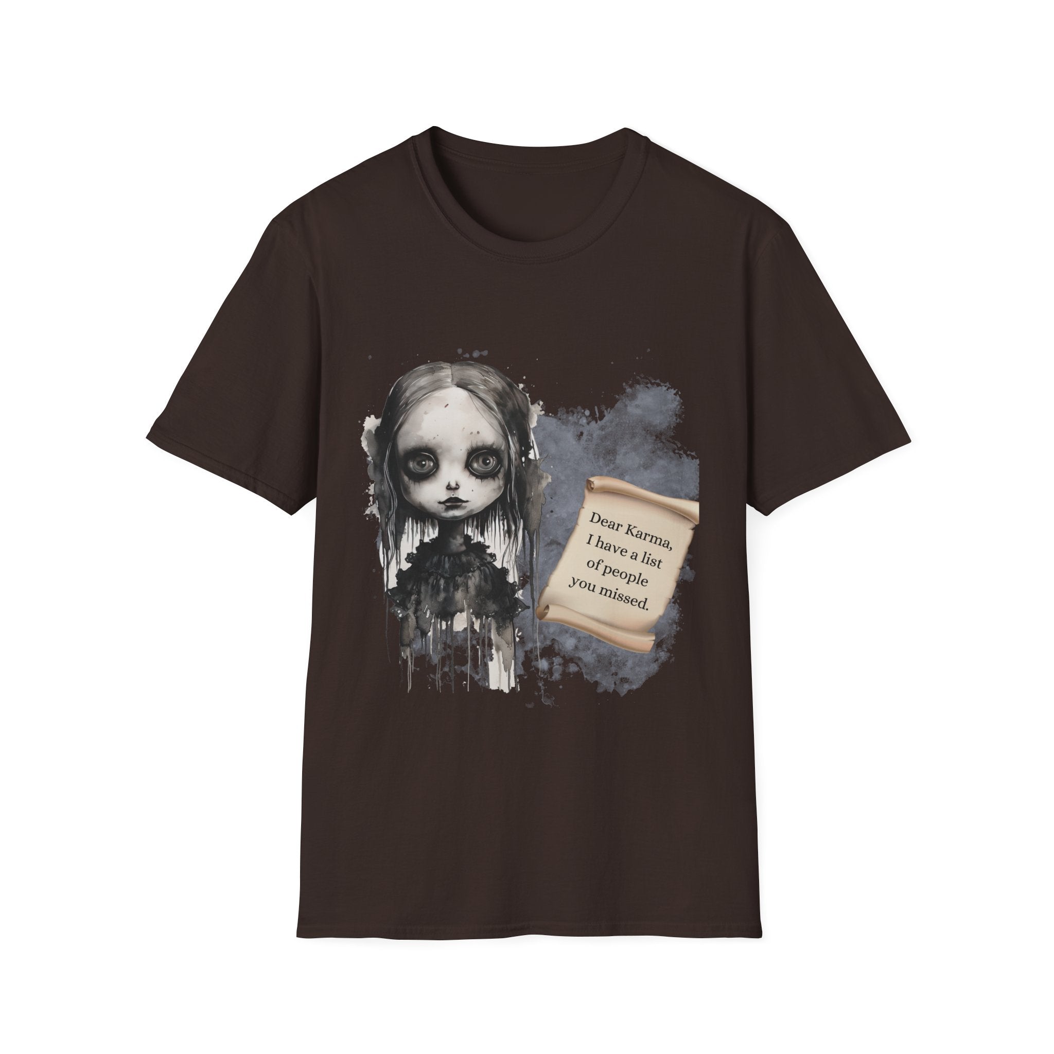 creepy Doll T-Shirt, Unisex Tee for Spooky Season, Halloween Costume, Gift for Horror Lovers, Casual Wear, Vintage Style