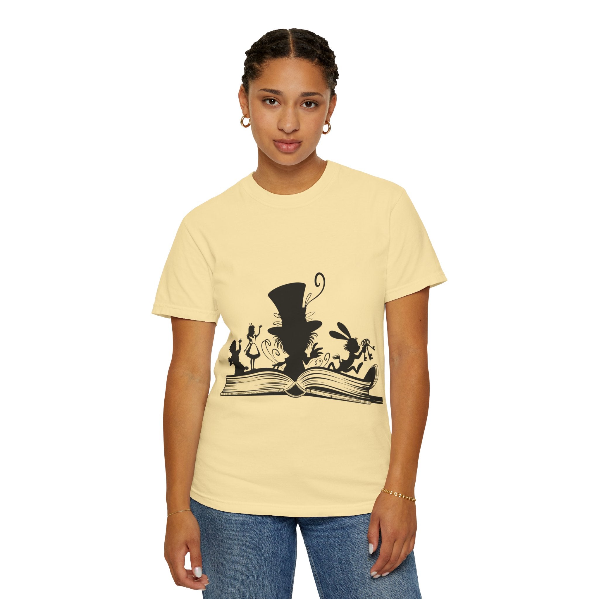 Alice Unisex T-Shirt, Literary Gift, Book Lover Tee, Alice in Wonderland Shirt, Cute Graphic Shirt