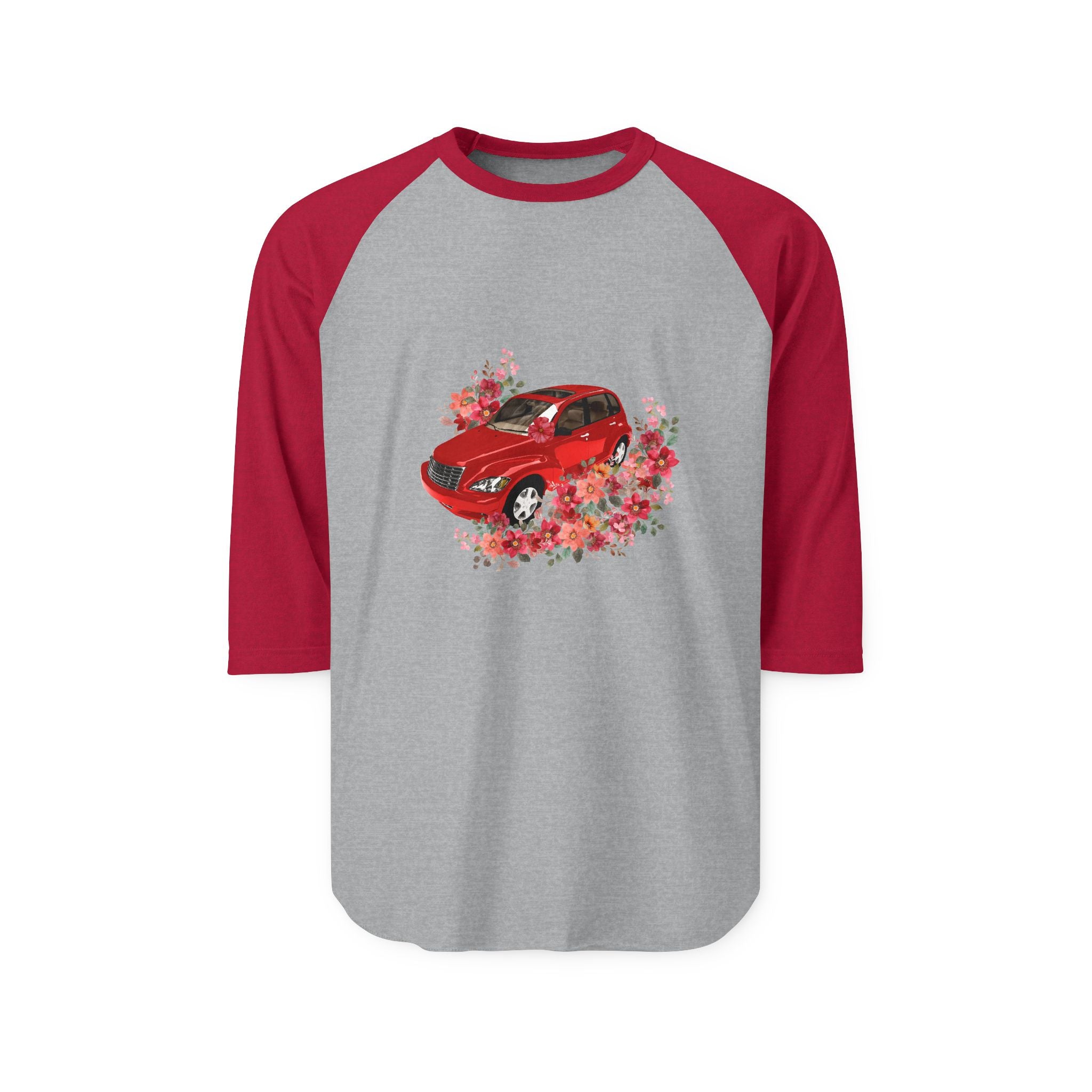 PT Cruiser Unisex Raglan Shirt, Vintage Auto Tee, Spring Apparel, Gift for Car Lovers, Casual Fashion, Weekend Wear