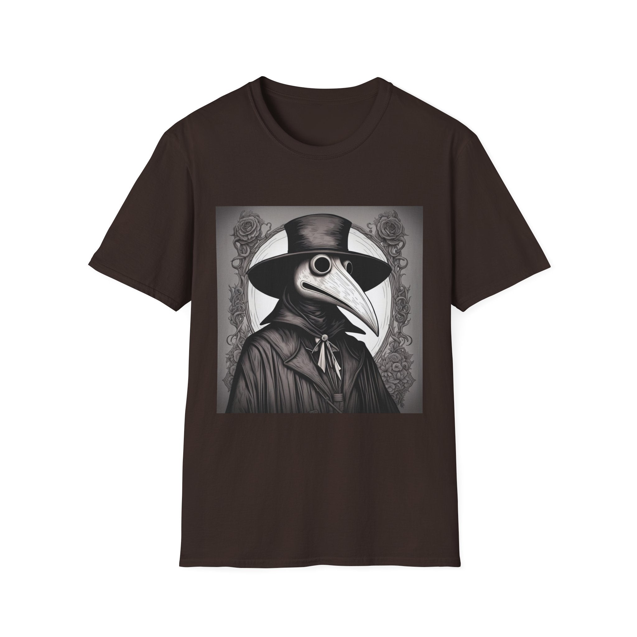 Vintage Plague Doctor Graphic Tee, Unisex T-Shirt, Halloween Costume, Gothic Fashion, Spooky Gift, Unique Art Shirt