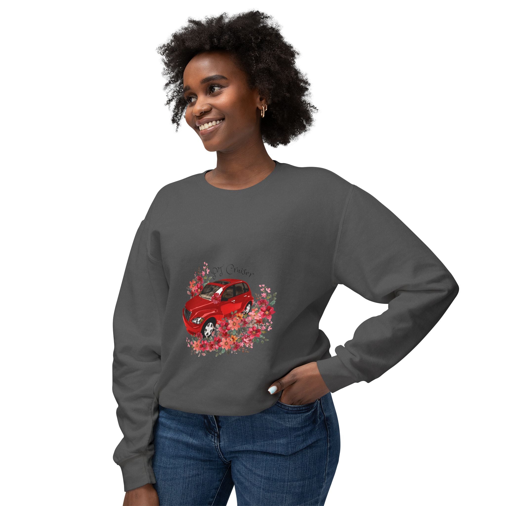 PT Cruiser Crewneck Sweatshirt, Unisex Lightweight Sweatshirt, Car Lover Gift, Spring Fashion, Everyday Wear