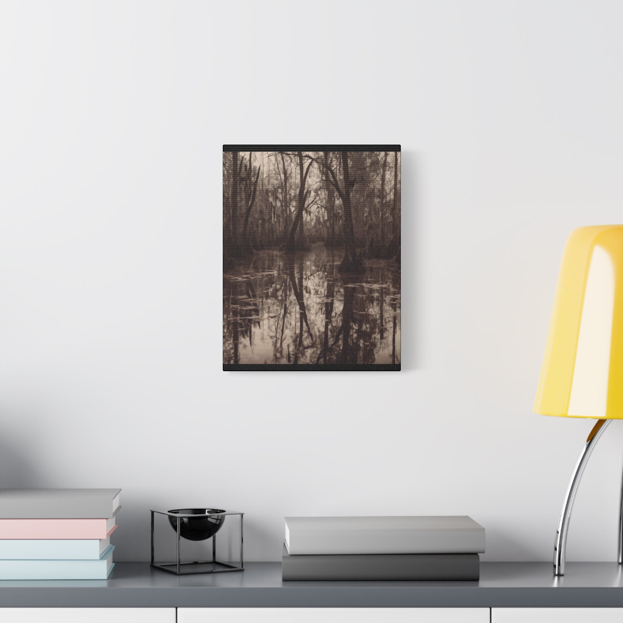 The Bayou Nature-Inspired Matte Canvas Wall Art, Rustic Home Decor, Forest Landscape Print, Nature Photography, Gift for Nature Lovers