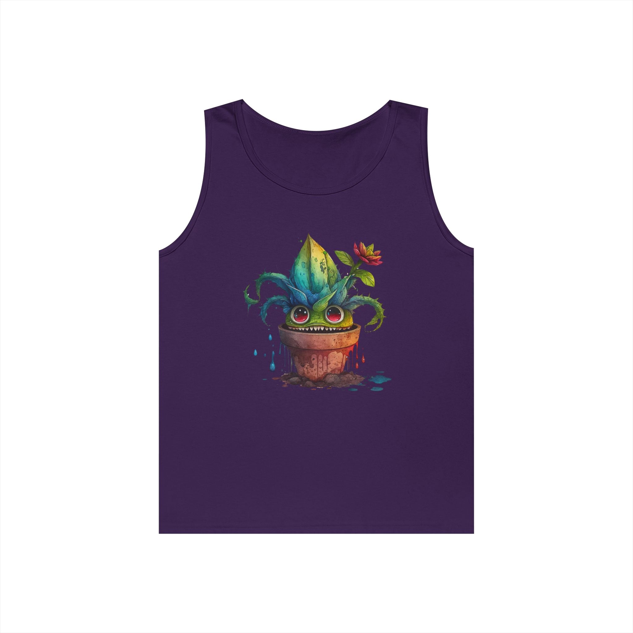 Creepy Garden Plant Tank Top – Fun Unisex Tee for Plant Lovers, Gardening Gift, Summer Wear, Eco-Friendly Fashion