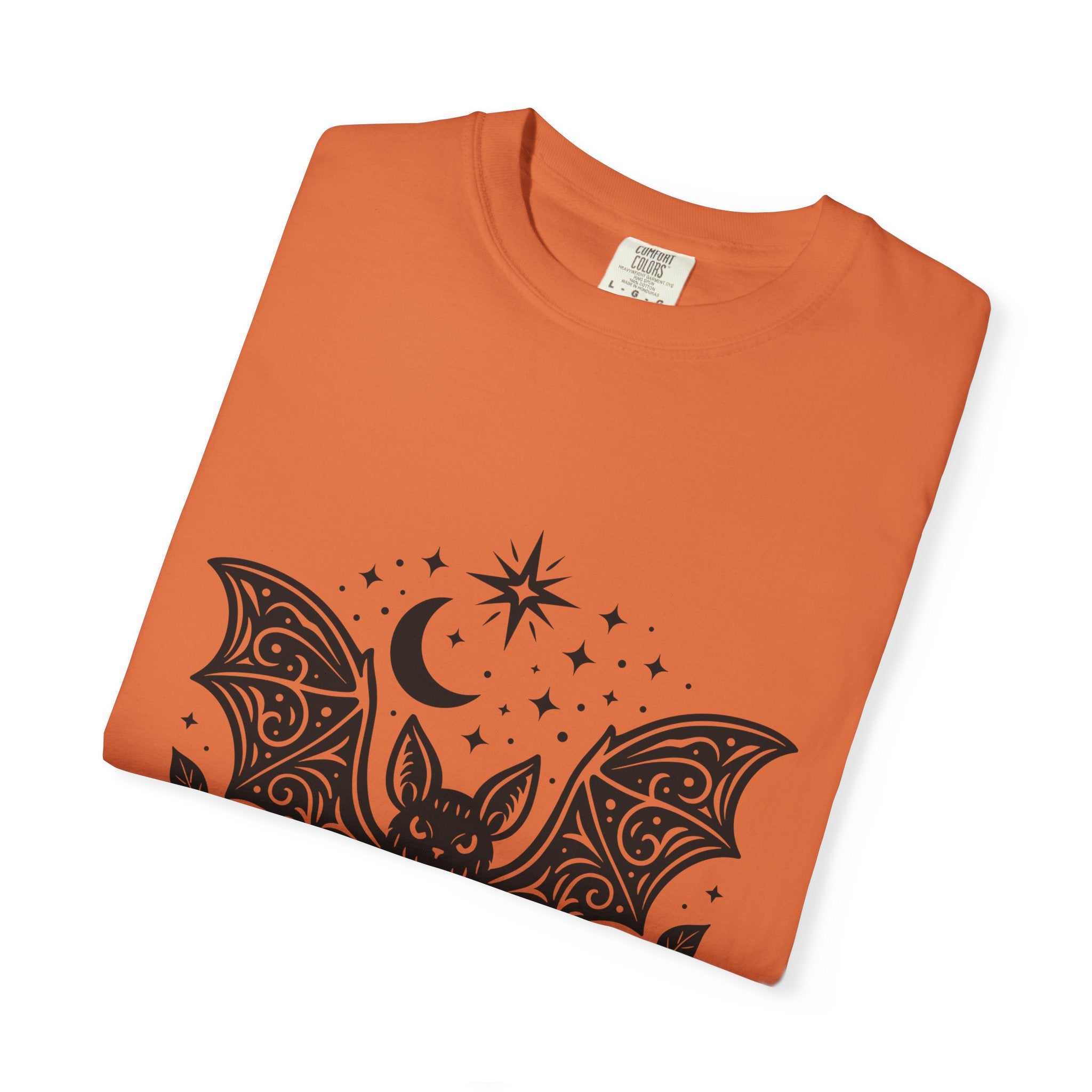 Gothic Bat Unisex T-Shirt, Vintage Style Tee for Halloween, Cool Graphic Top, Boho Clothing, Festival Wear