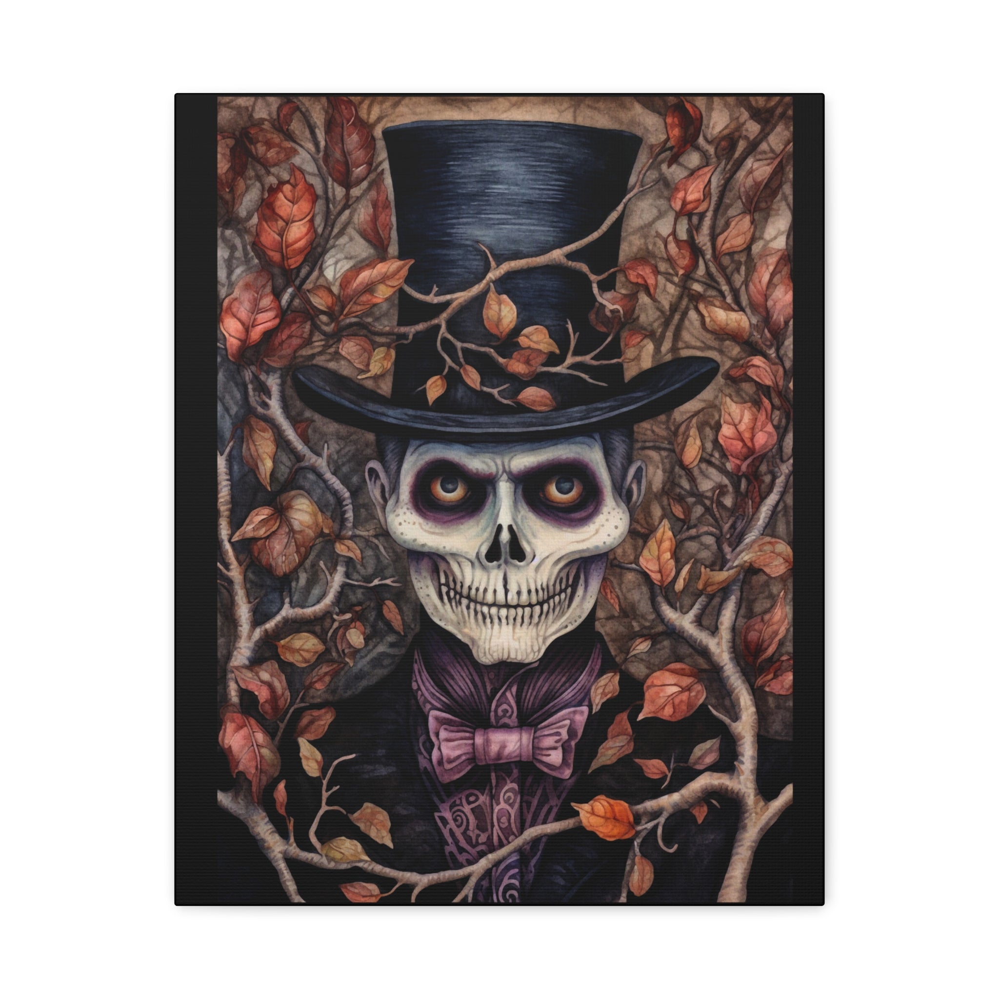 Top Hat Gothic Wall Art, Halloween Decor, Spooky Home Accents, Dark Academia, Day of the Dead, Unique Gift Idea