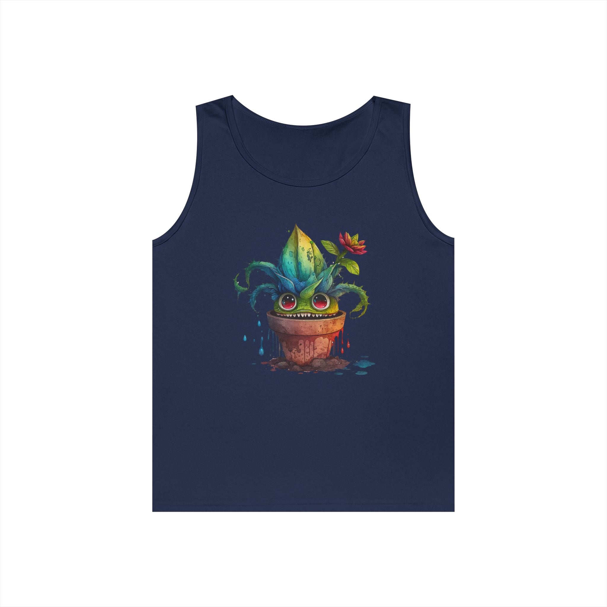 Creepy Garden Plant Tank Top – Fun Unisex Tee for Plant Lovers, Gardening Gift, Summer Wear, Eco-Friendly Fashion