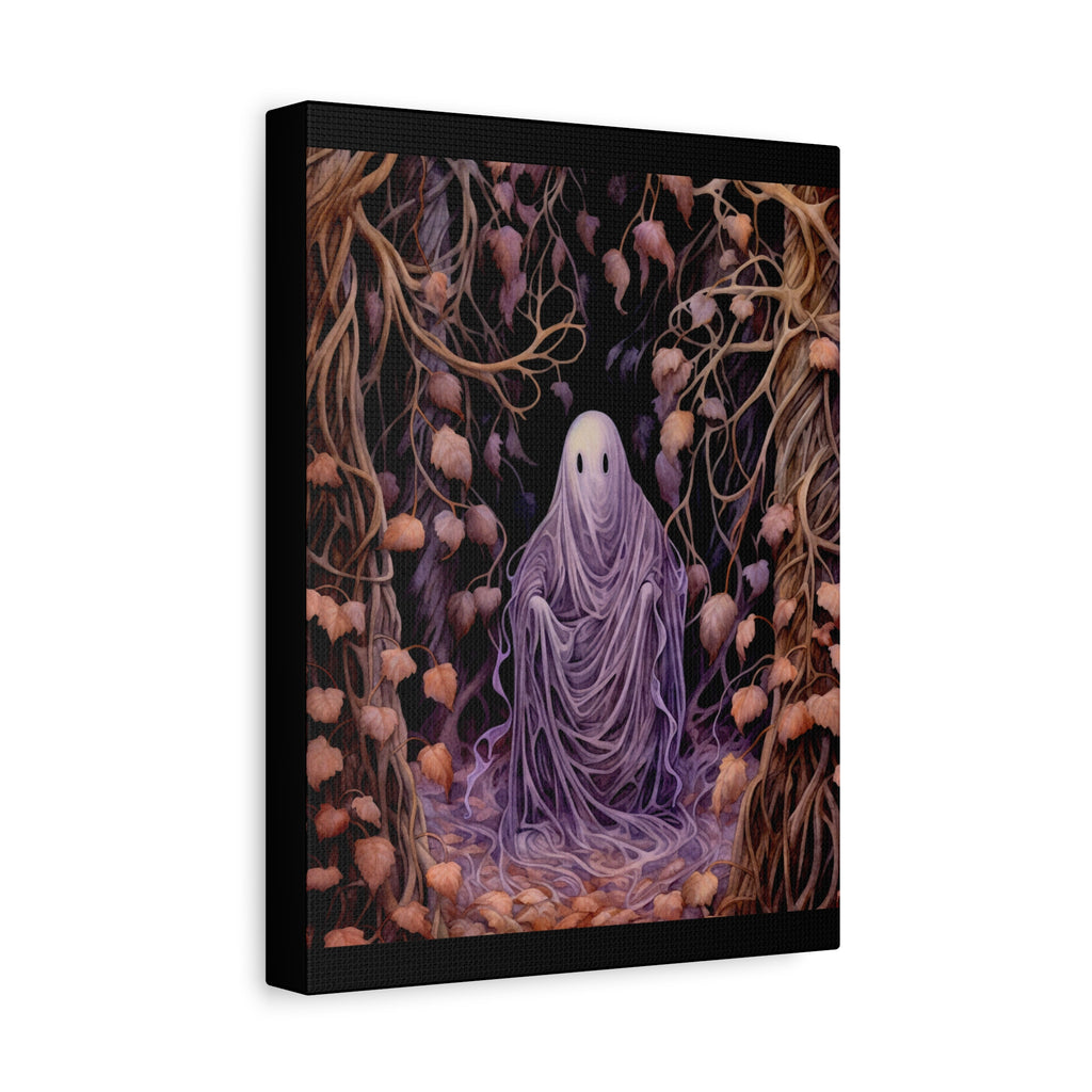 Mystical Ghost Art Canvas, Wall Decor, Haunted Home, Spooky Vibes, Halloween Decor, Unique Gift