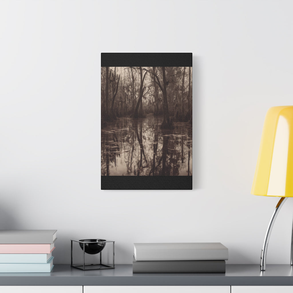 The Bayou Nature-Inspired Matte Canvas Wall Art, Rustic Home Decor, Forest Landscape Print, Nature Photography, Gift for Nature Lovers