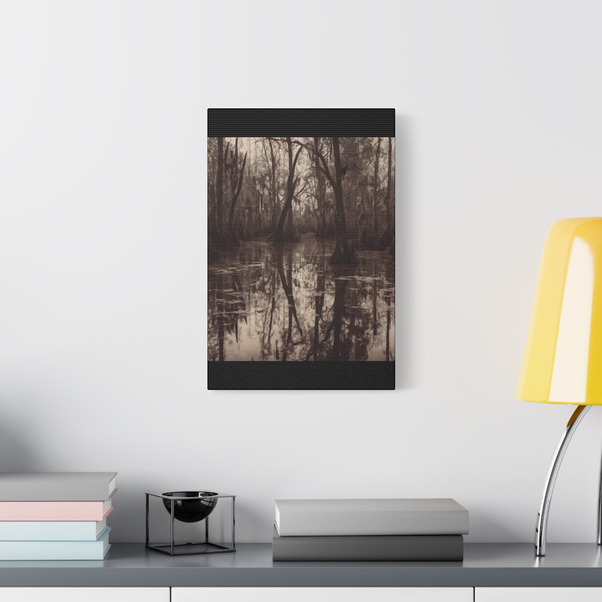 The Bayou Nature-Inspired Matte Canvas Wall Art, Rustic Home Decor, Forest Landscape Print, Nature Photography, Gift for Nature Lovers