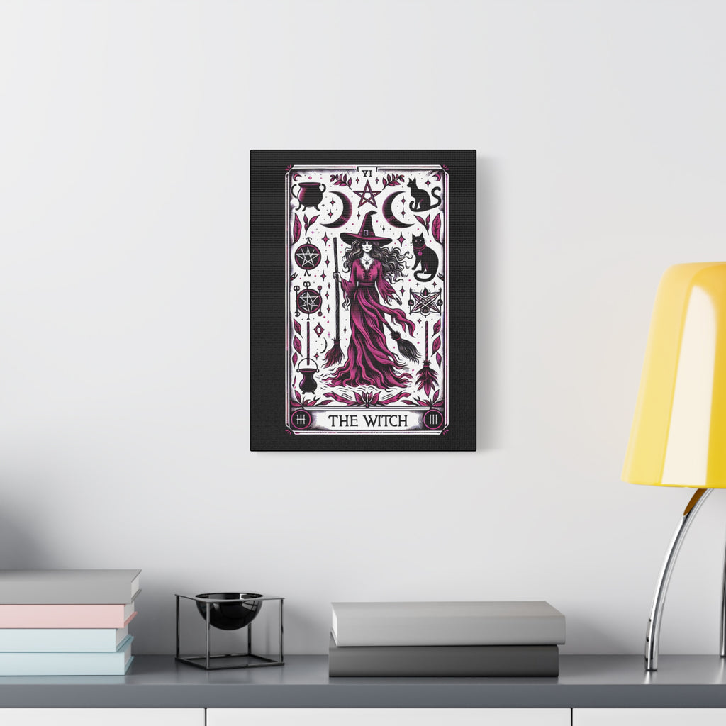 The Witch Tarot Card Canvas Art Print, Magical Decor, Wall Art for Home, Modern Witch Print, Gothic Aesthetic, Perfect Gift for Witch Lovers