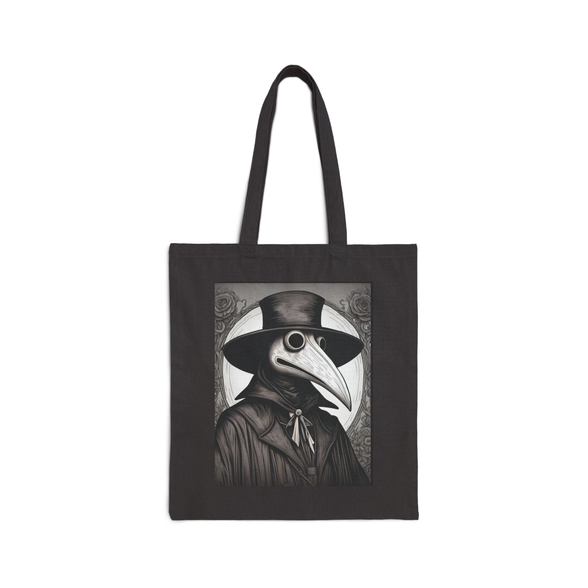 Vintage Plague Doctor Tote Bag | Eco-Friendly Shopping Bag | Unique Gift for Halloween, Gothic Decor, Art Enthusiasts, Canvas Bag