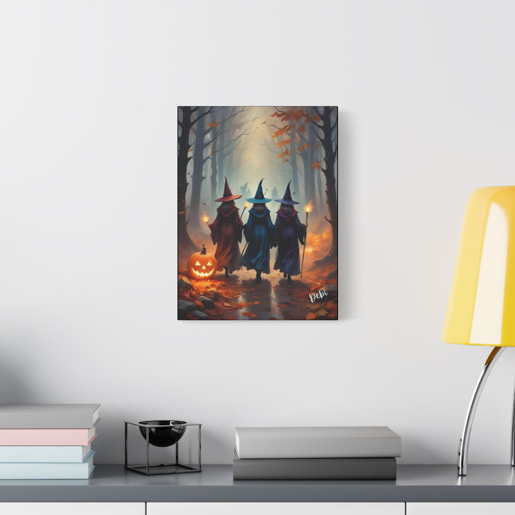 Trick or Treat Canvas Art, Spooky Home Decor, Fall Wall Art, Halloween Decoration, Witchy Vibes