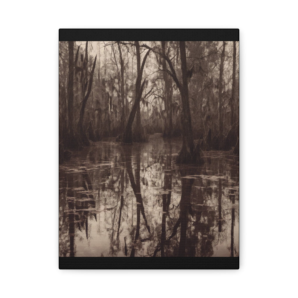 The Bayou Nature-Inspired Matte Canvas Wall Art, Rustic Home Decor, Forest Landscape Print, Nature Photography, Gift for Nature Lovers