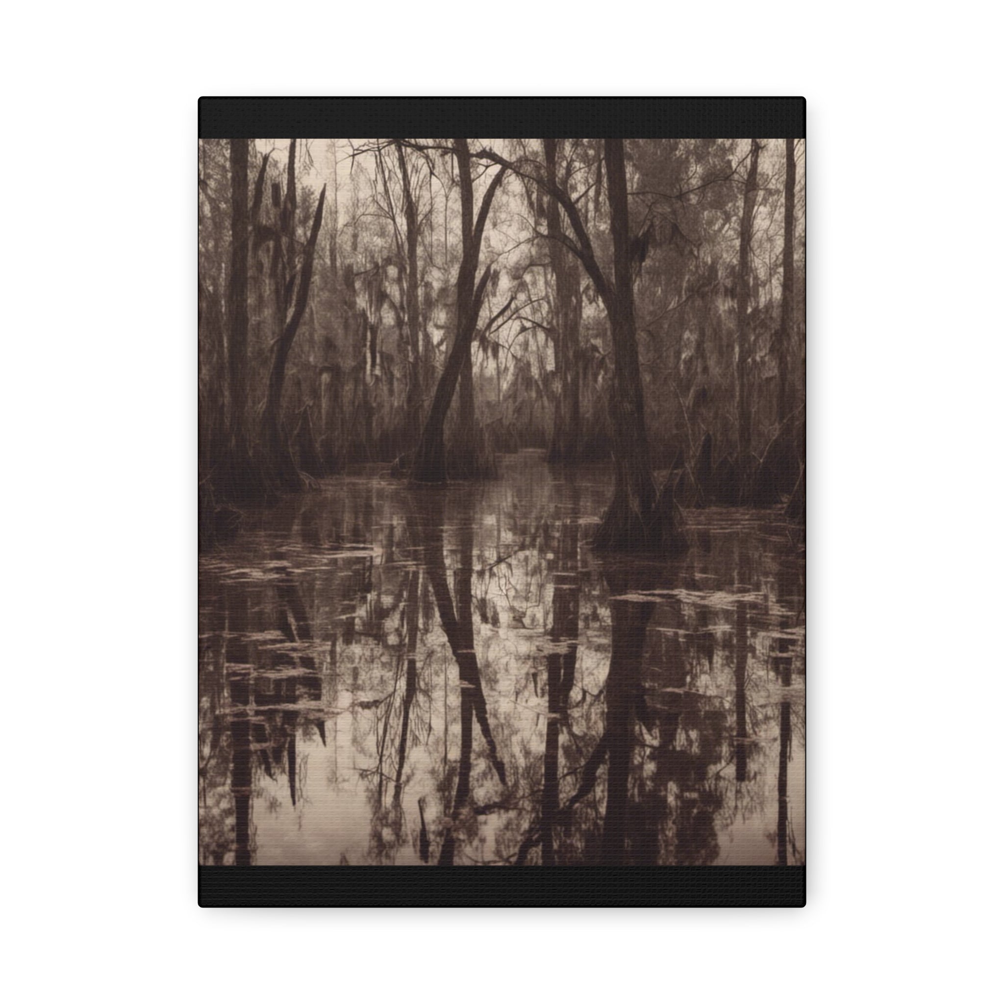 The Bayou Nature-Inspired Matte Canvas Wall Art, Rustic Home Decor, Forest Landscape Print, Nature Photography, Gift for Nature Lovers