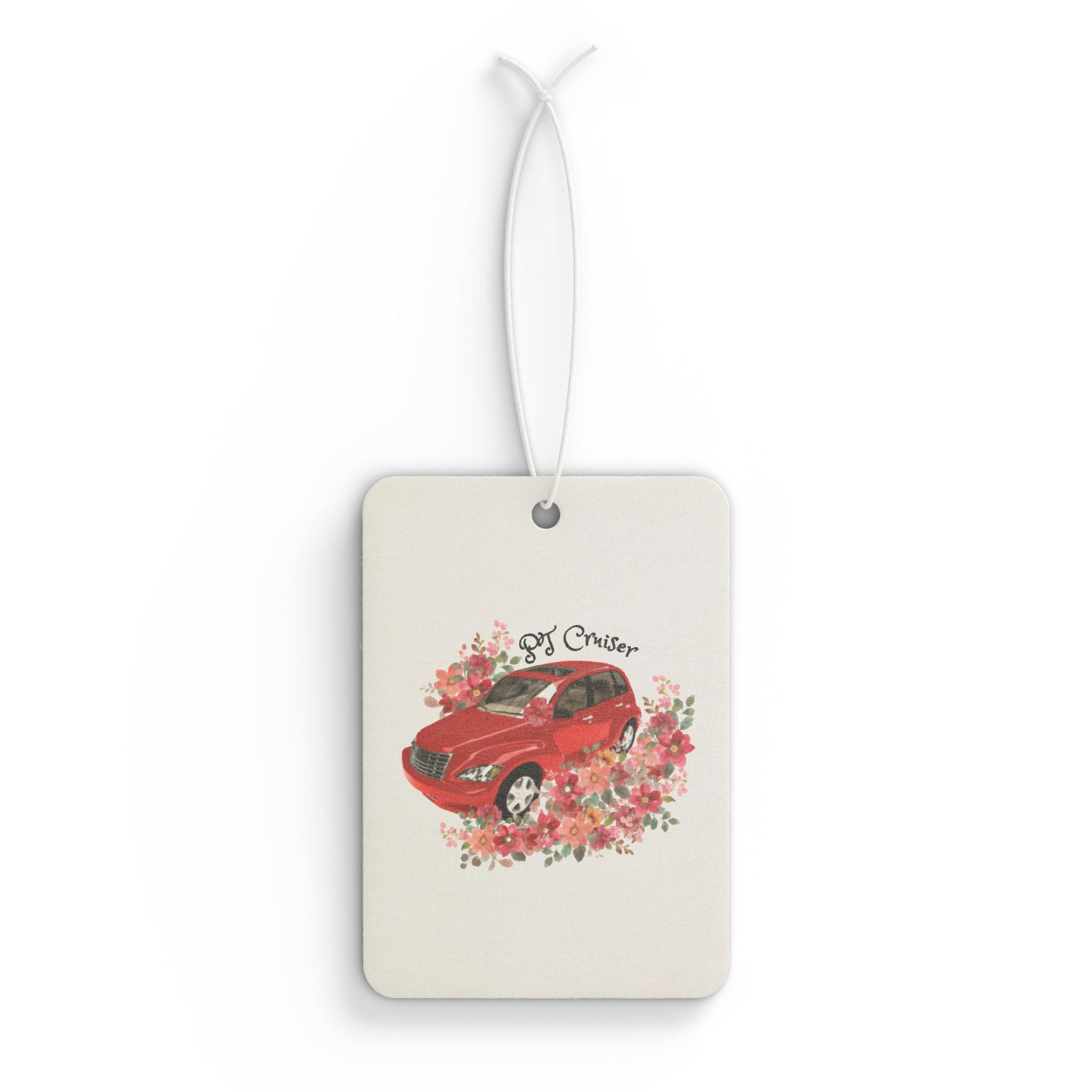 PT Cruiser Air Freshener, Cute Scented Tag, Vehicle Gift, Auto Decor, Mother's Day, Road Trip Accessory, Flower Design