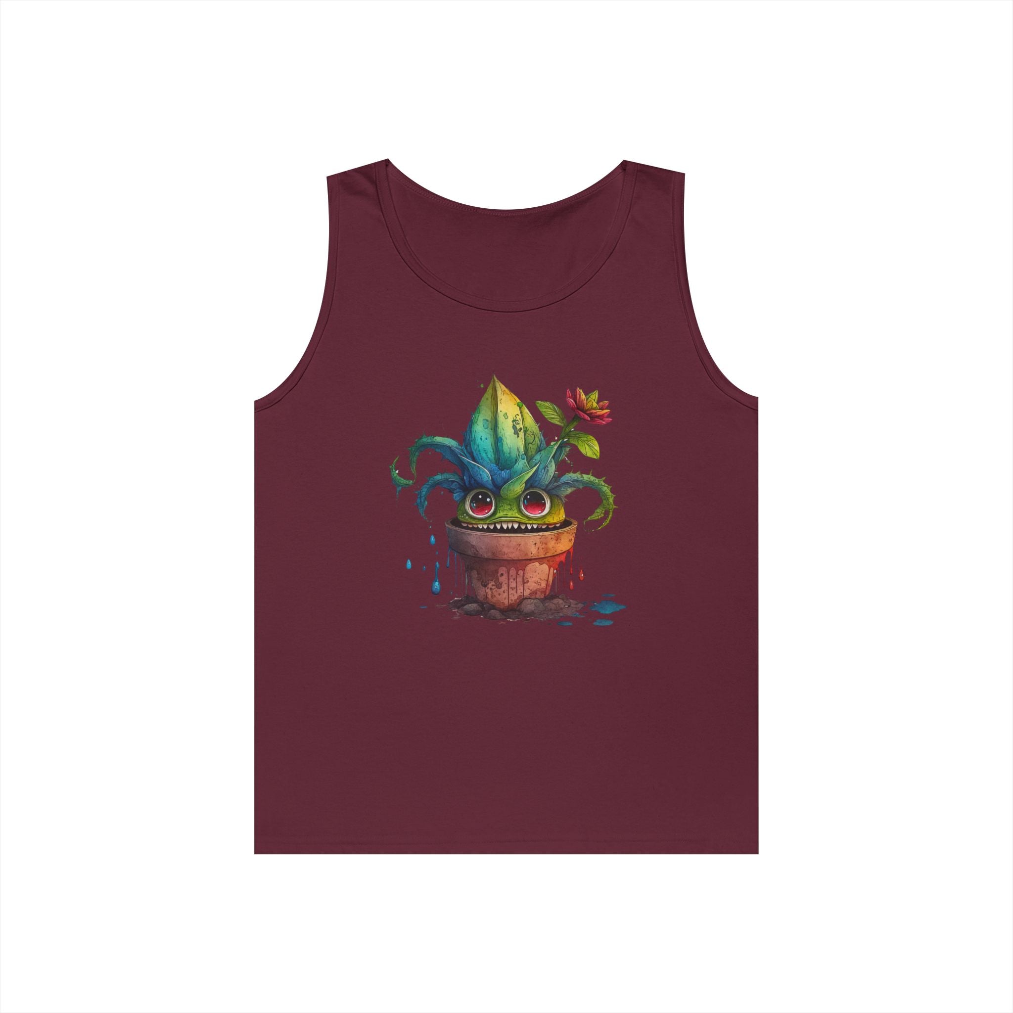 Creepy Garden Plant Tank Top – Fun Unisex Tee for Plant Lovers, Gardening Gift, Summer Wear, Eco-Friendly Fashion