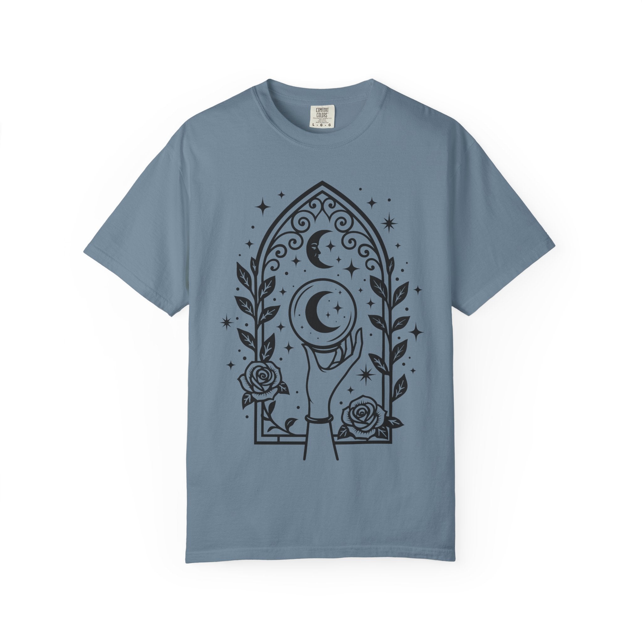 Gothic Arch Unisex T-Shirt | Celestial Graphic Tee, Gift for Astrology Lovers, Handmade Apparel for Everyday Wear, Spiritual Vibes