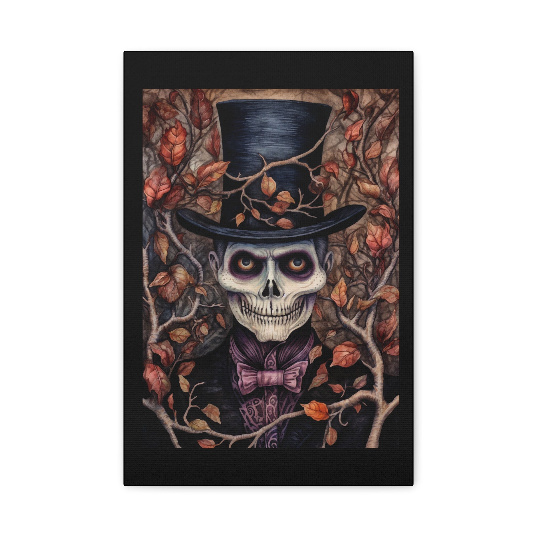 Top Hat Gothic Wall Art, Halloween Decor, Spooky Home Accents, Dark Academia, Day of the Dead, Unique Gift Idea