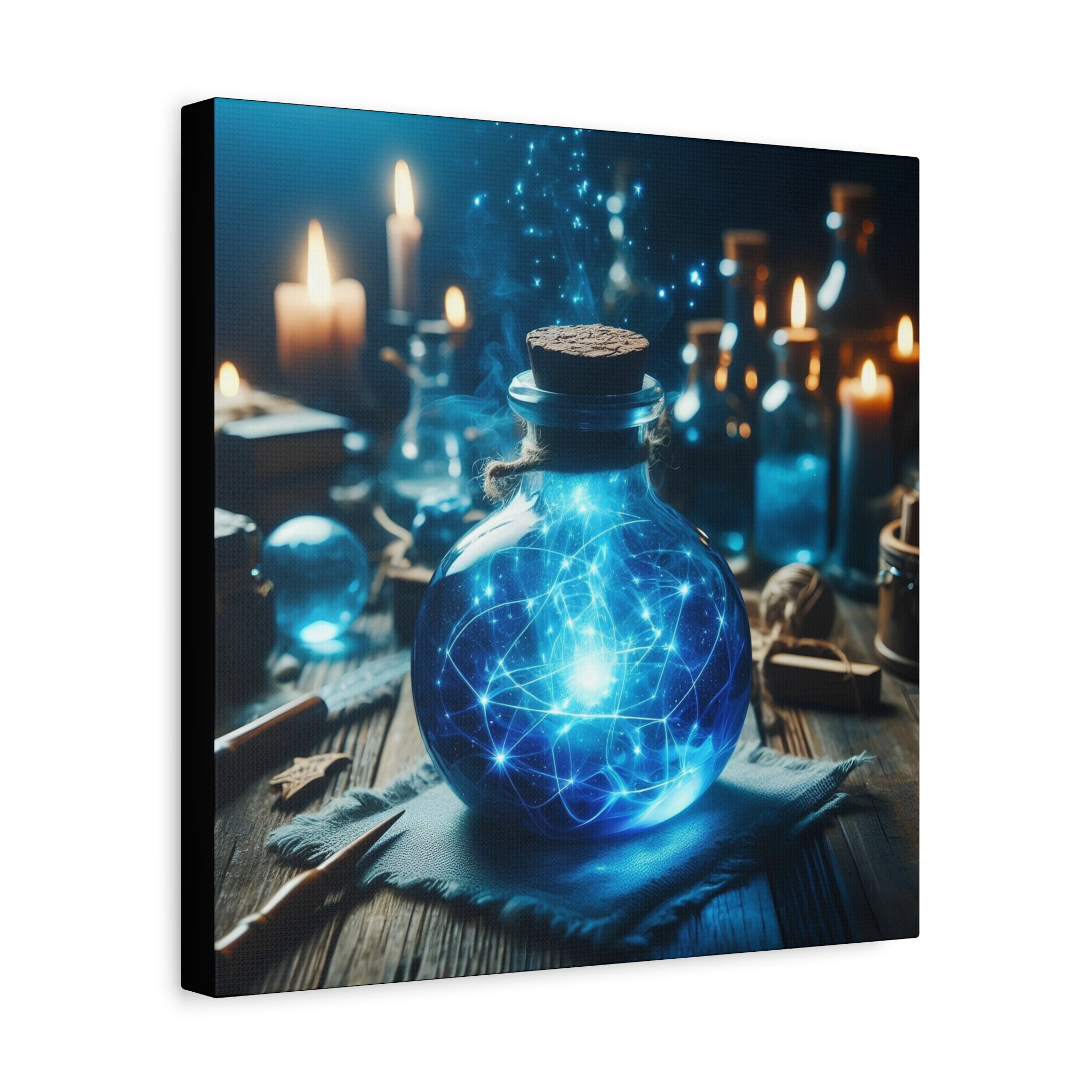 Magical Potion Canvas Art, Fantasy Wall Decor, Enchanted Gift, Mystic Home Decor, Celestial Art Print, Witchy Aesthetic