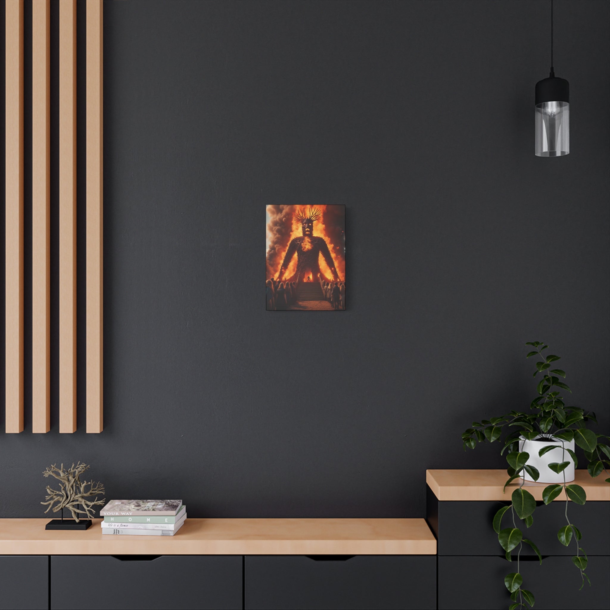 The Wicker Man Canvas Wall Art, Bohemian Decor, Gothic Art Print, Unique Home Decoration, Modern Art for Living Room
