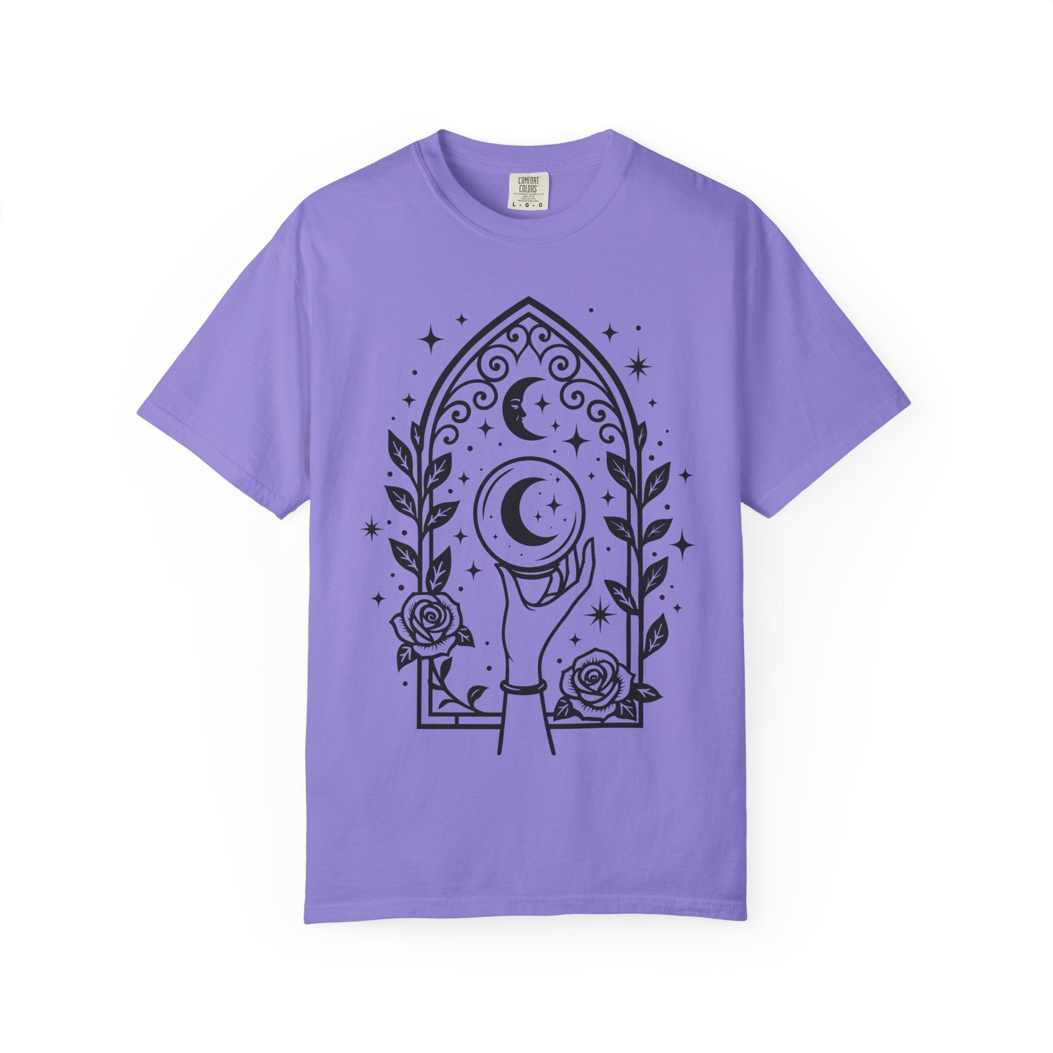 Gothic Arch Unisex T-Shirt | Celestial Graphic Tee, Gift for Astrology Lovers, Handmade Apparel for Everyday Wear, Spiritual Vibes