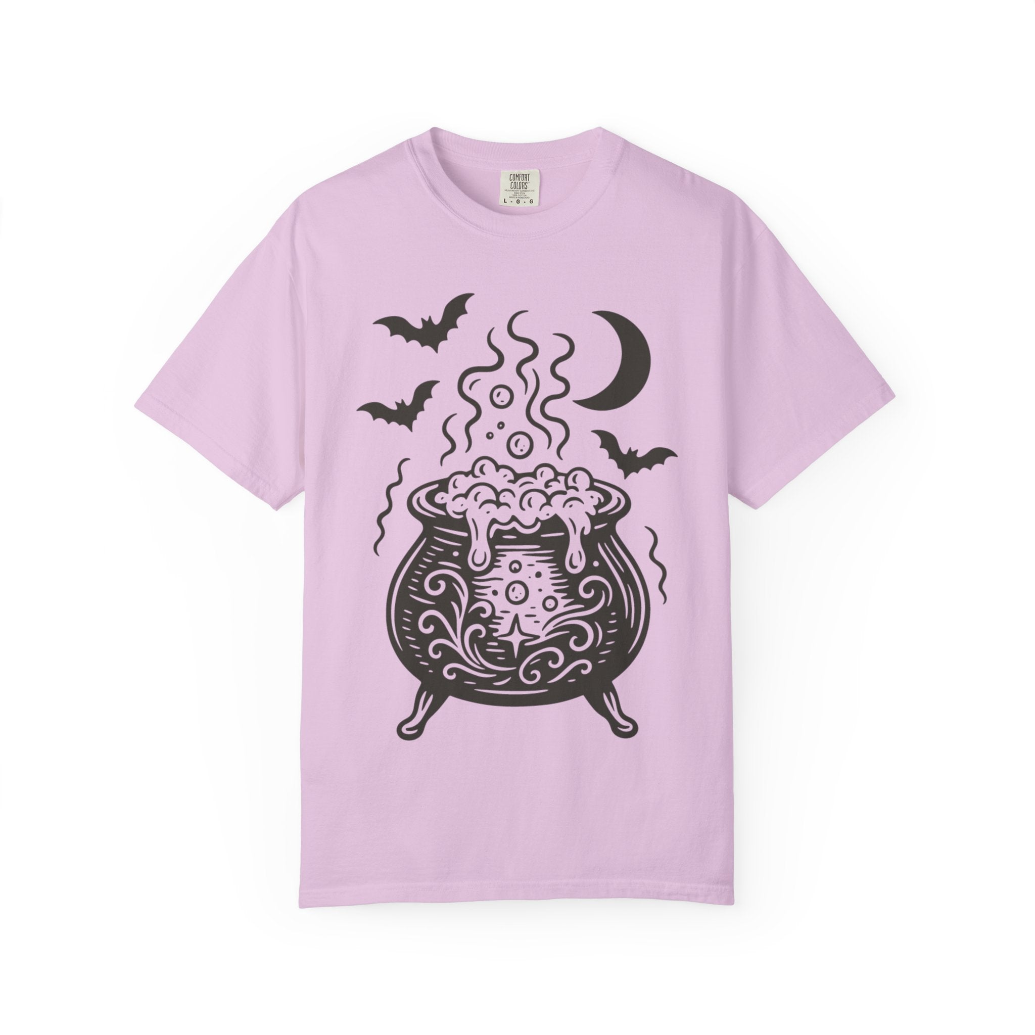 Halloween Cauldron T-shirt, Unisex Spooky Shirt, Witchy Apparel, Fall Festive Tee, Costume Party Top, Gift for Halloween Lovers
