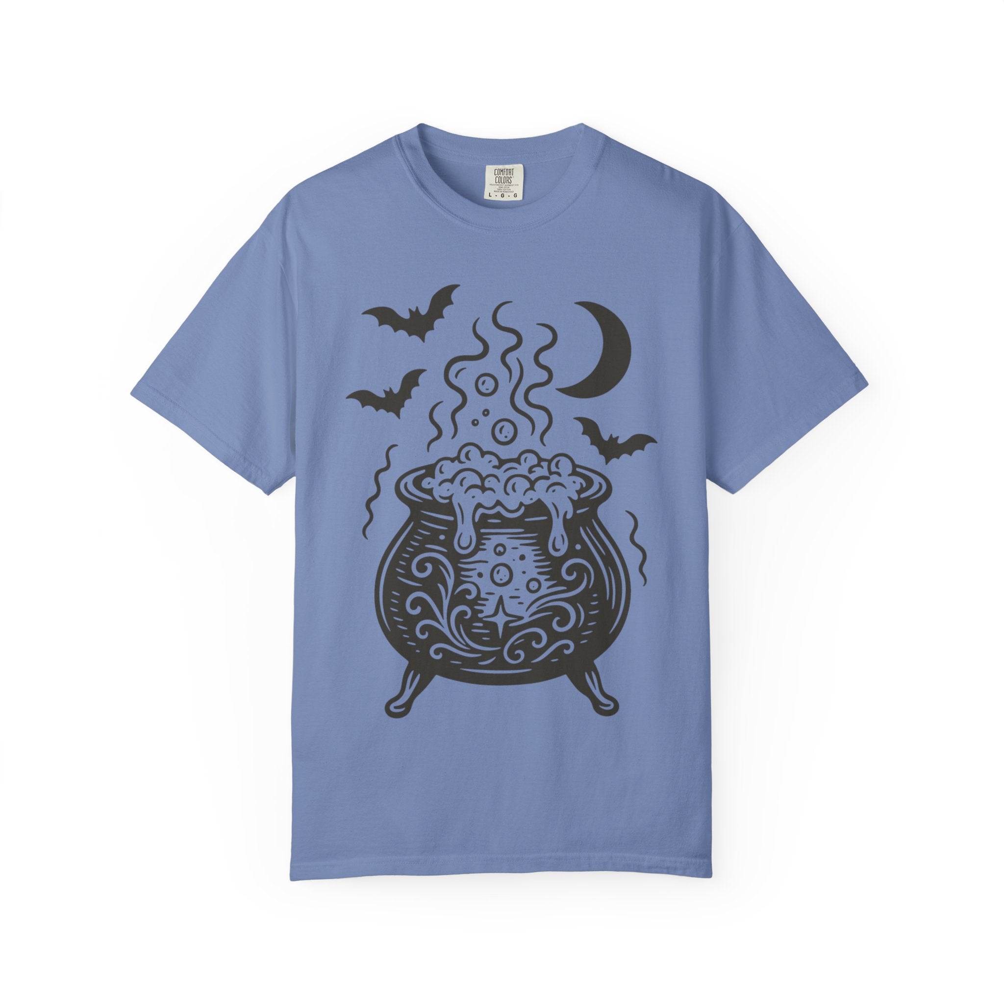 Halloween Cauldron T-shirt, Unisex Spooky Shirt, Witchy Apparel, Fall Festive Tee, Costume Party Top, Gift for Halloween Lovers